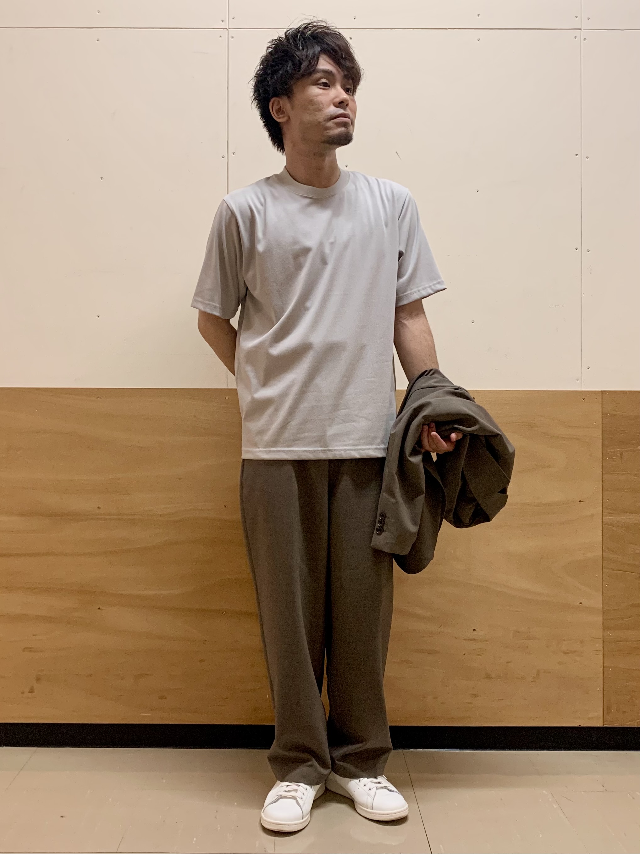 MATUさんの「THE SHOP TK｜AVANT LINO リラックスジャケット セットアップ可／洗濯機OK」を使ったコーディネート
