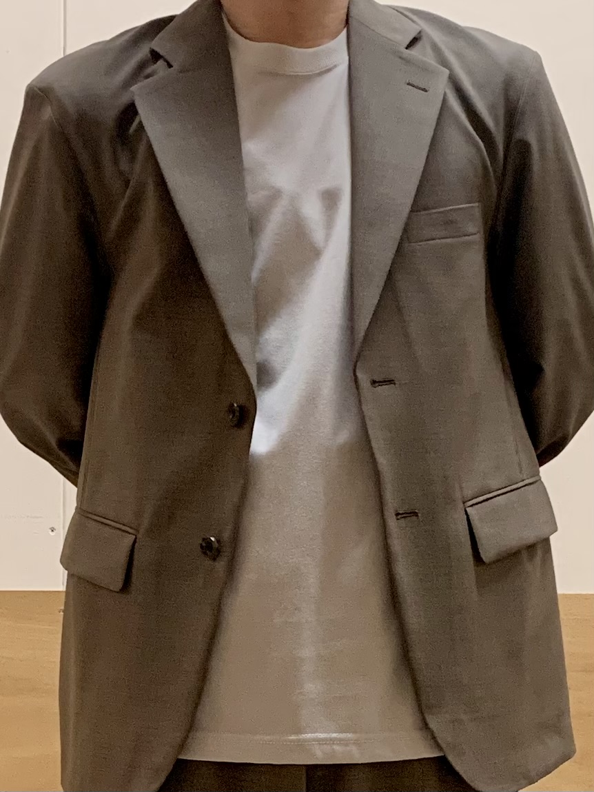 MATUさんの「THE SHOP TK｜AVANT LINO リラックスジャケット セットアップ可／洗濯機OK」を使ったコーディネート