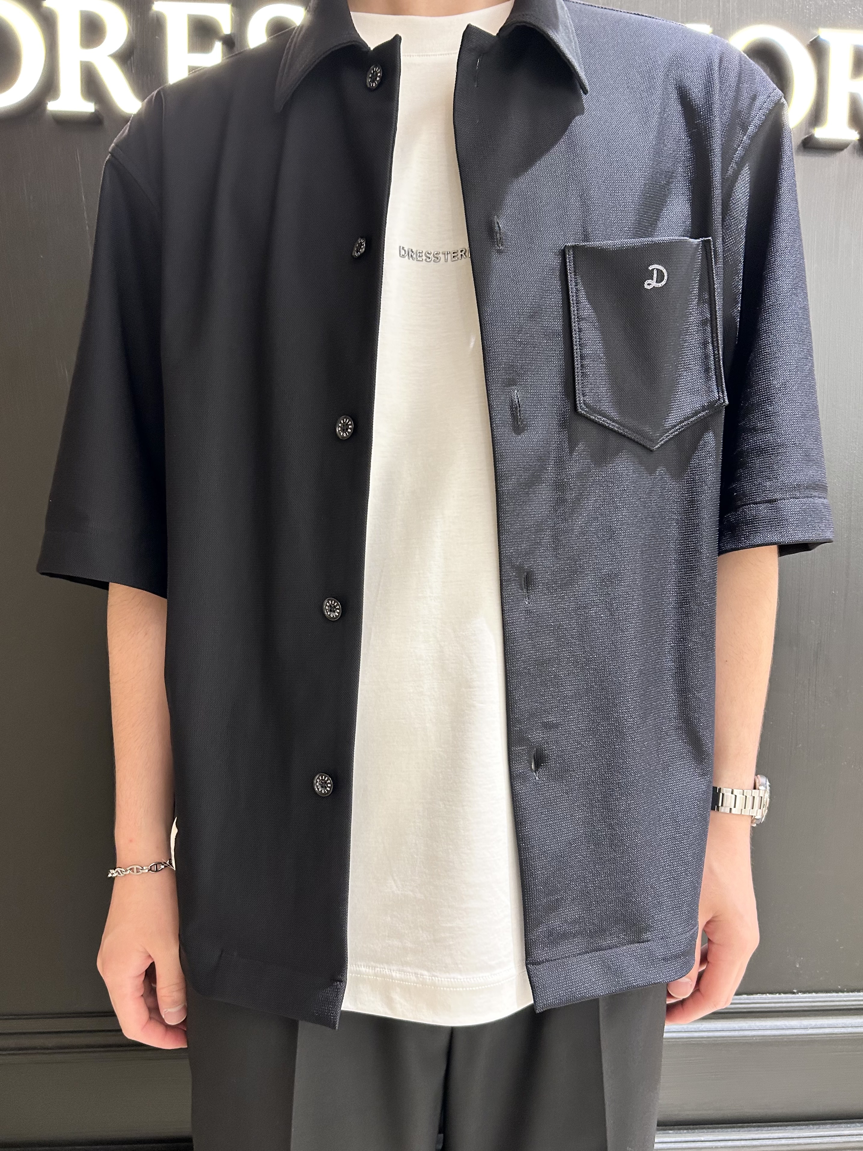 千葉亮太さんの「DRESSTERIOR｜【接触冷感/UVカット/ウォッシャブル/Safari5月号掲載】AIRTOOL ハーフスリーブシャツ」を使ったコーディネート