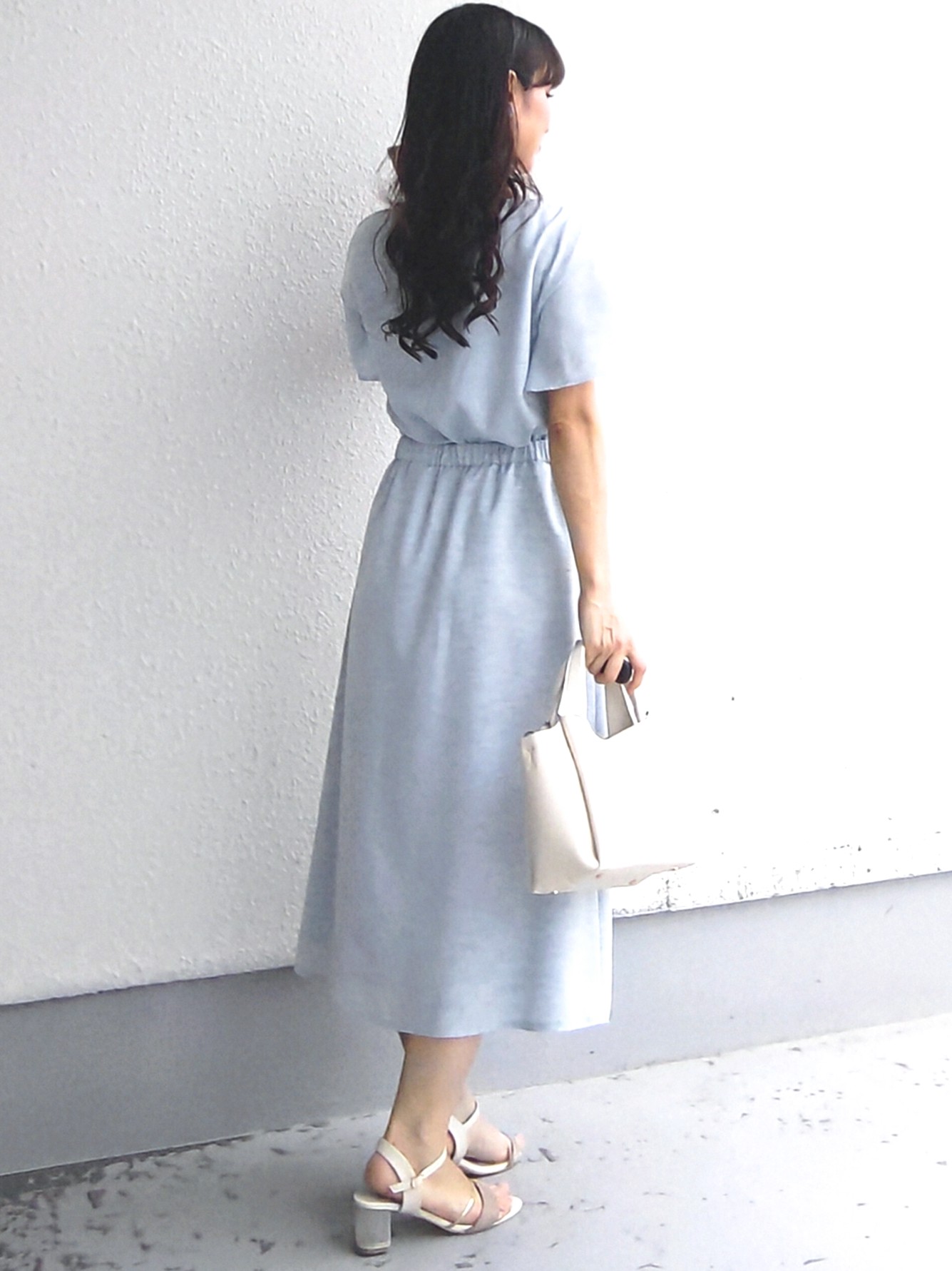 keinaさんの「SunaUna｜【手洗い可／日本製】リネンライク フリル袖ブラウス」を使ったコーディネート