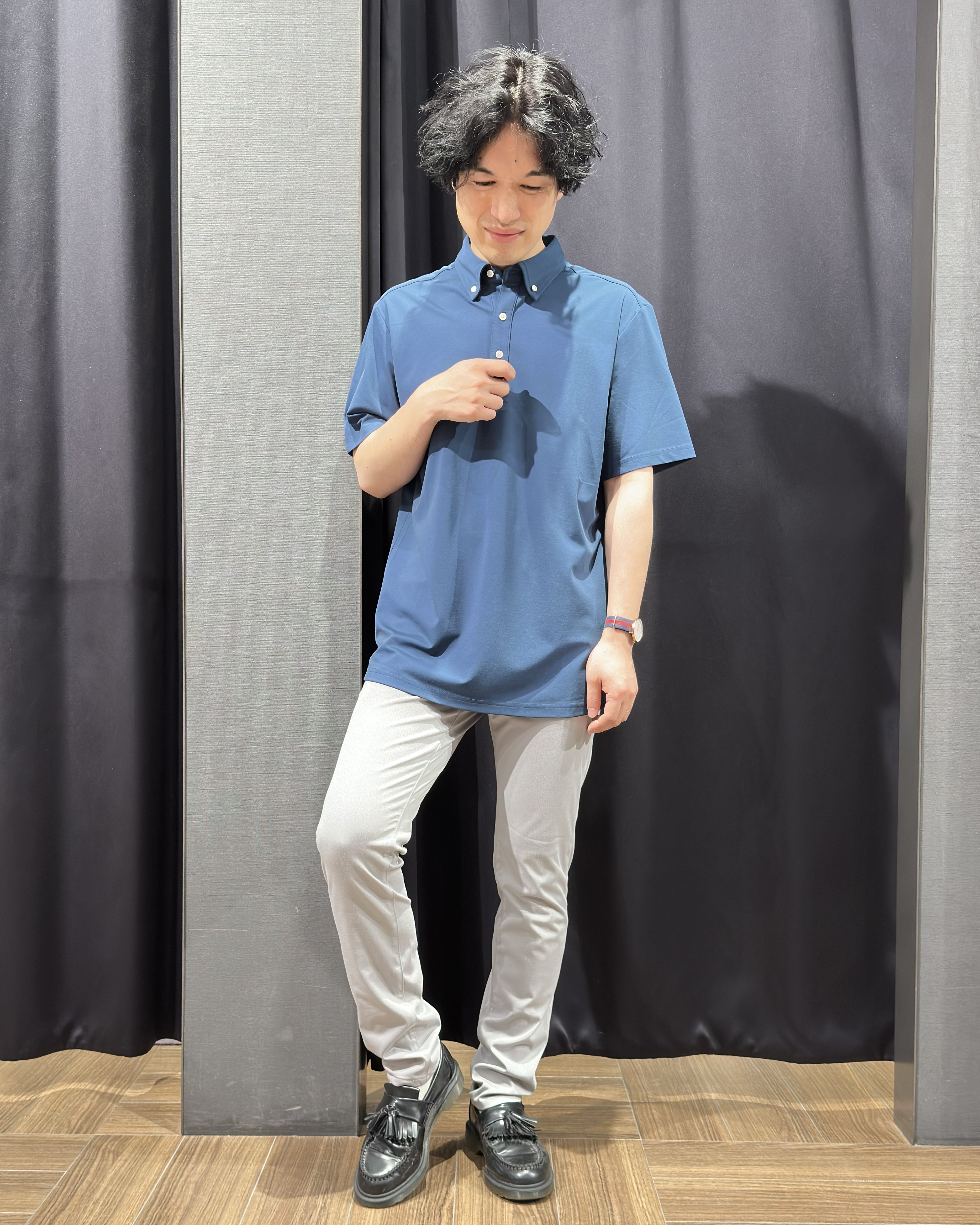 tomoyaさんの「THE SHOP TK｜アイス カノコポロシャツ【接触冷感／洗濯機OK】」を使ったコーディネート