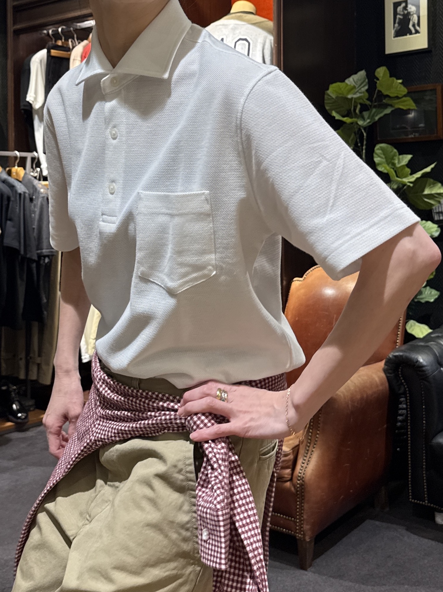 神野（jinno）さんの「TAKEO KIKUCHI｜【抗菌防臭】ステイフレッシュ ポロシャツ」を使ったコーディネート
