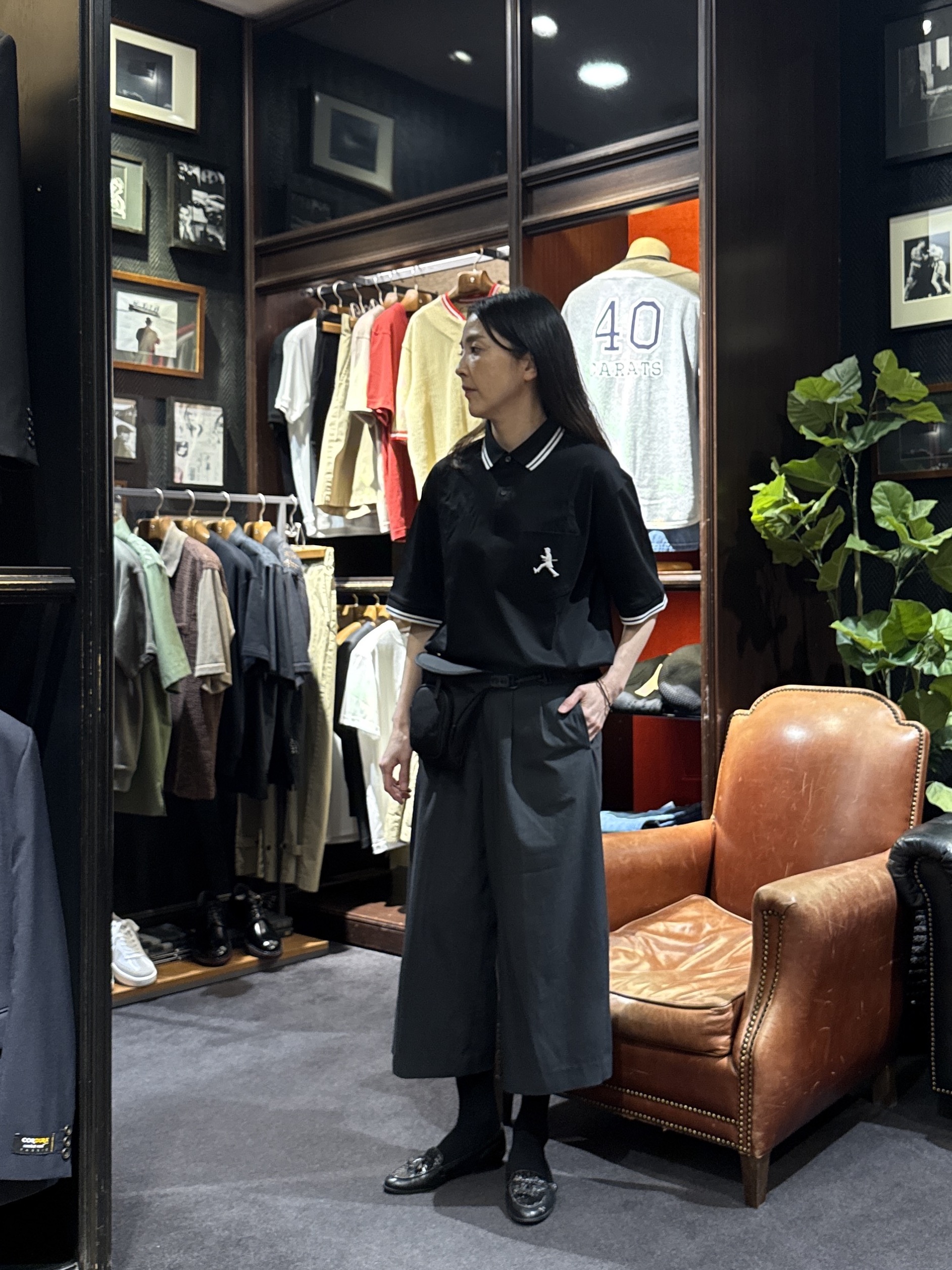 神野（jinno）さんの「TAKEO KIKUCHI｜【BOWLER HAT LABEL】アイスクリアコットン ボーラーハットウォーカー ポロシャツ」を使ったコーディネート