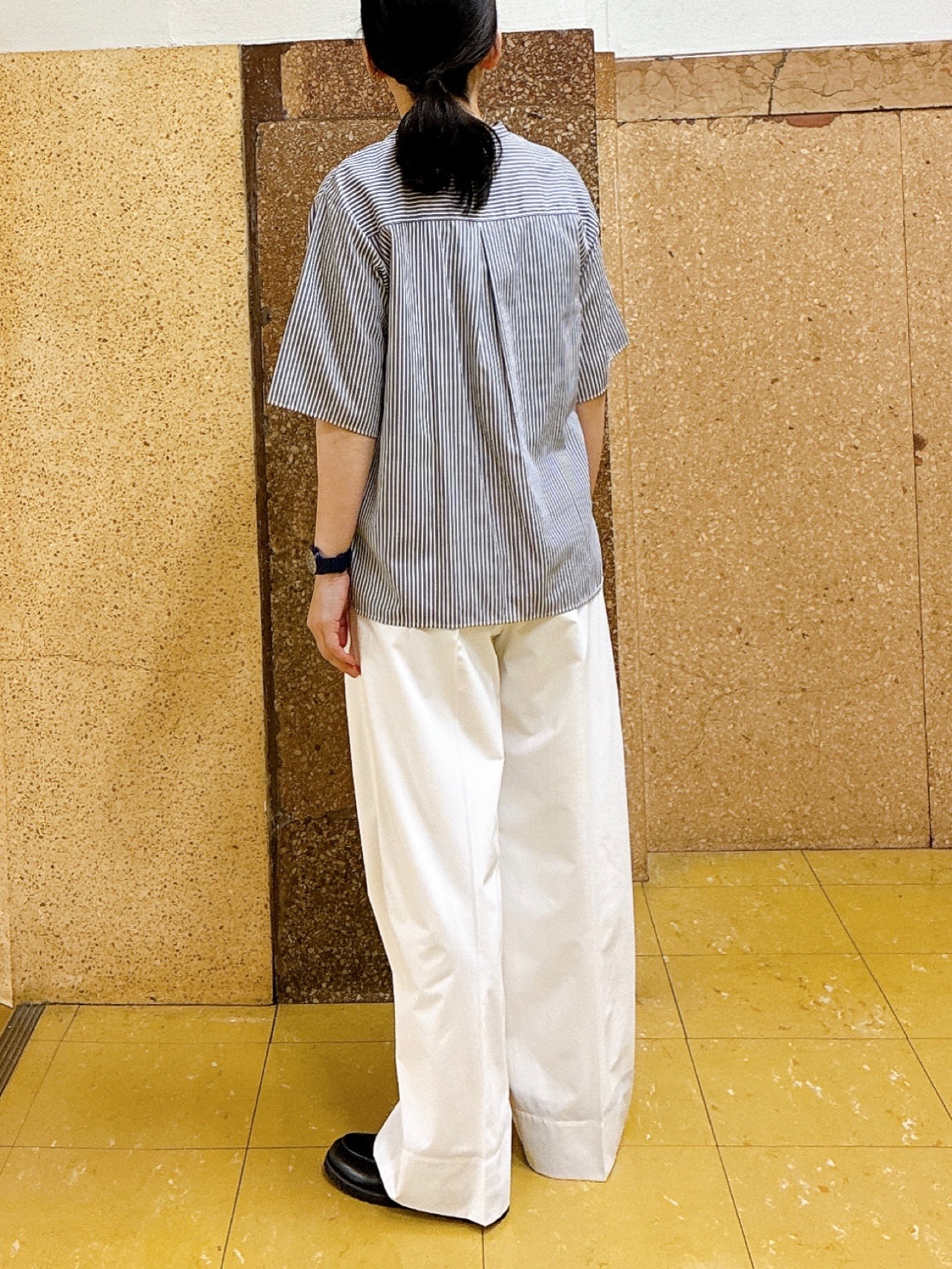 hattoriさんの「INDIVI｜【UVケア／吸汗速乾／着映え】フリルピンタックブラウス」を使ったコーディネート