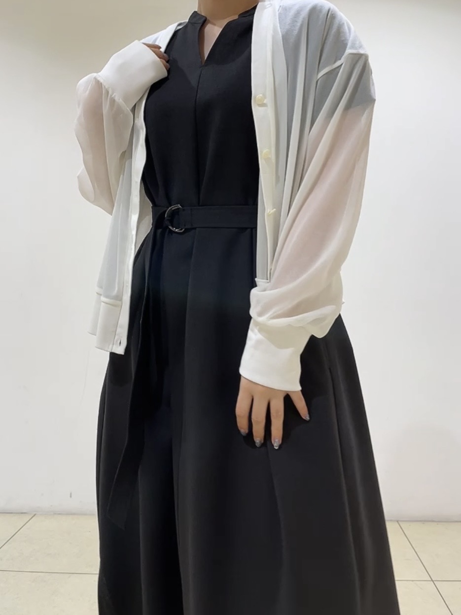 watanabeさんの「UNTITLED｜【7色展開/ゆったり/ショート丈】シアートリコットカーディガン」を使ったコーディネート
