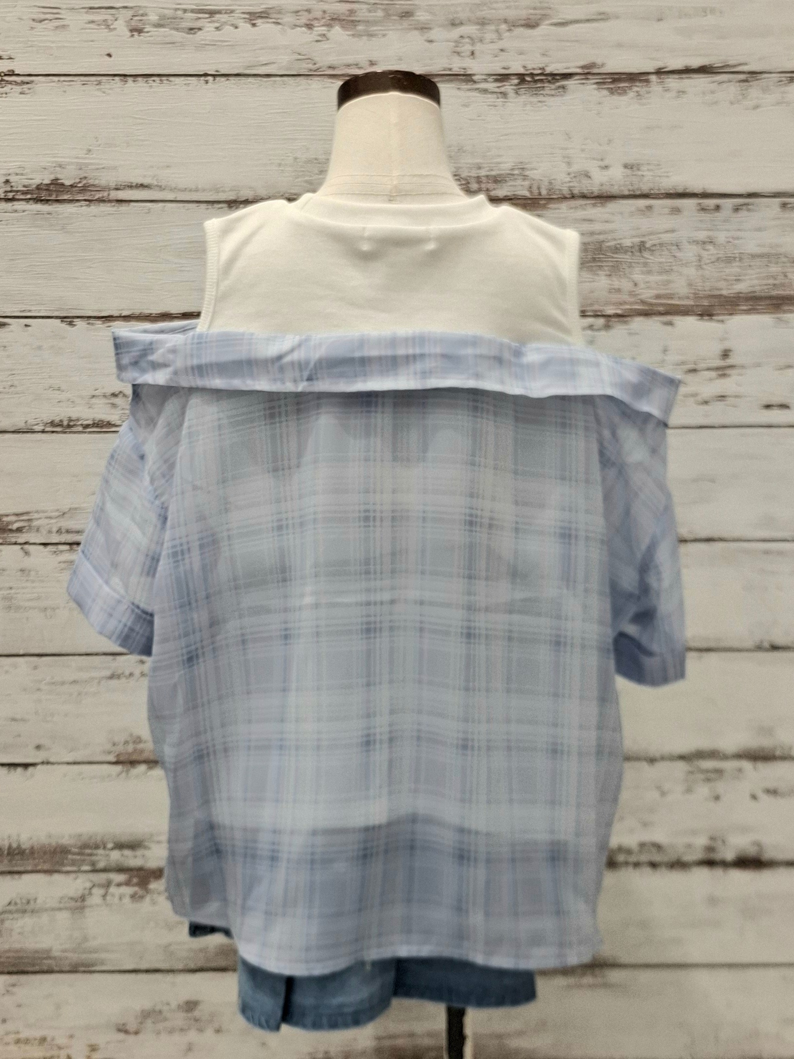 haruさんの「SHOO･LA･RUE｜【110-140cm】チェックシャツデザイントップス」を使ったコーディネート