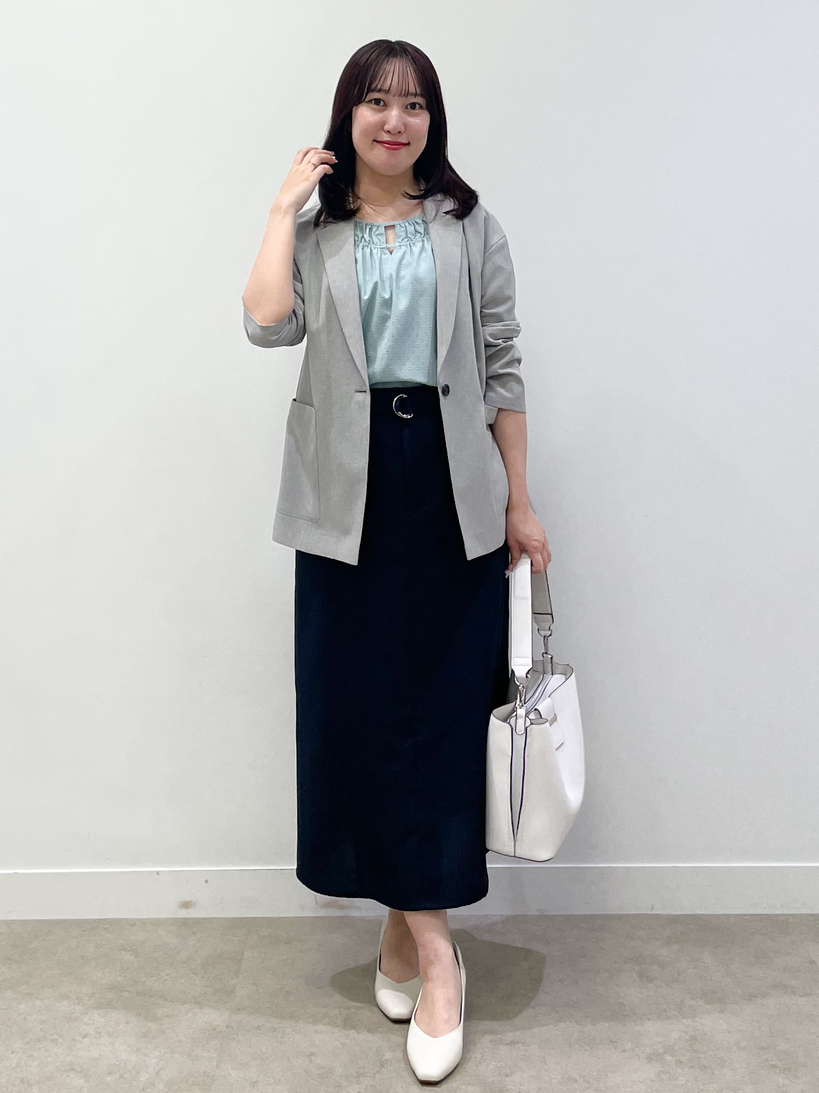yukariさんの「Reflect｜【SS-4Lサイズ／接触冷感／シワになりにくい】リラクシーテーラードジャケット」を使ったコーディネート