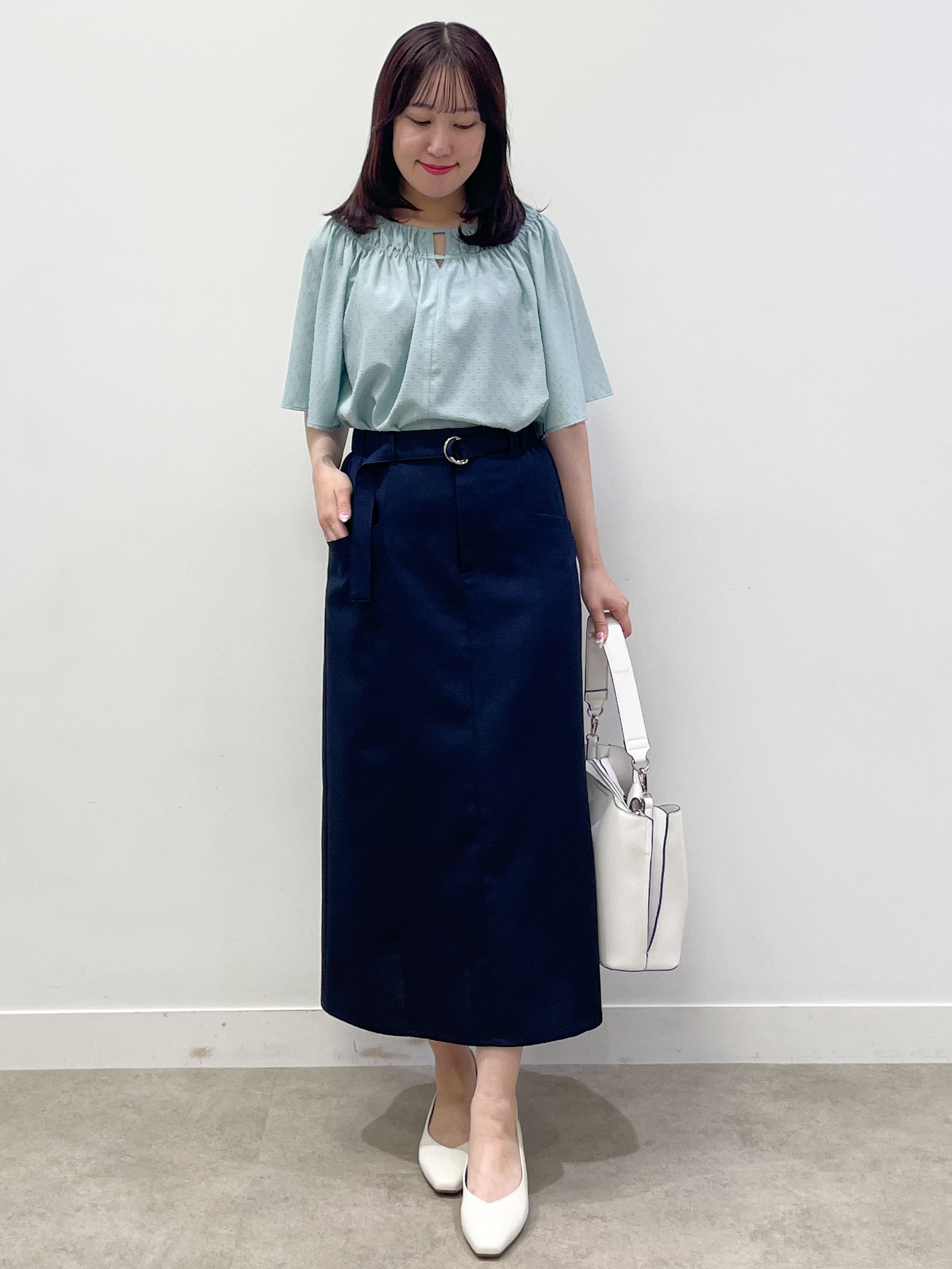 yukariさんの「Reflect｜ネックギャザーデザインブラウス」を使ったコーディネート