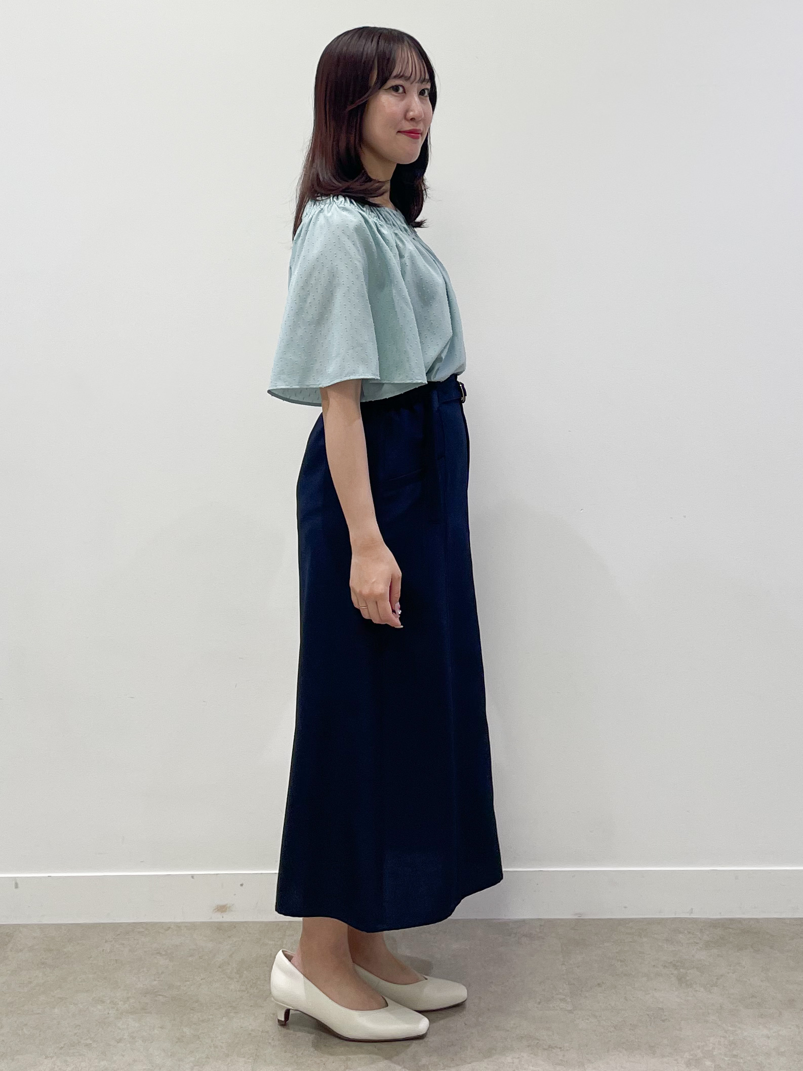 yukariさんの「Reflect｜ネックギャザーデザインブラウス」を使ったコーディネート