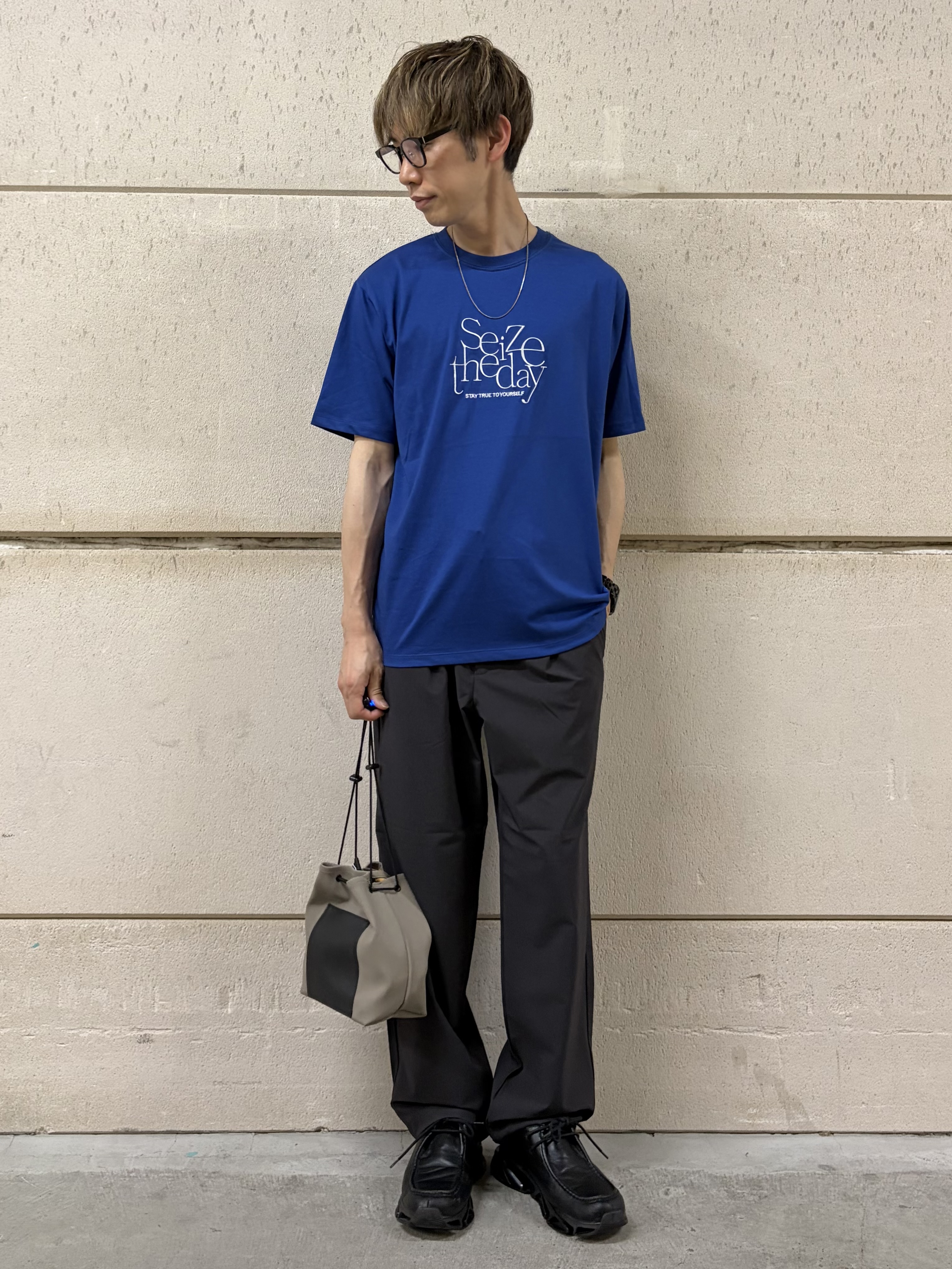 つーじーさんの「THE SHOP TK｜COOLロゴ半袖Tシャツ 接触冷感／洗濯機OK」を使ったコーディネート