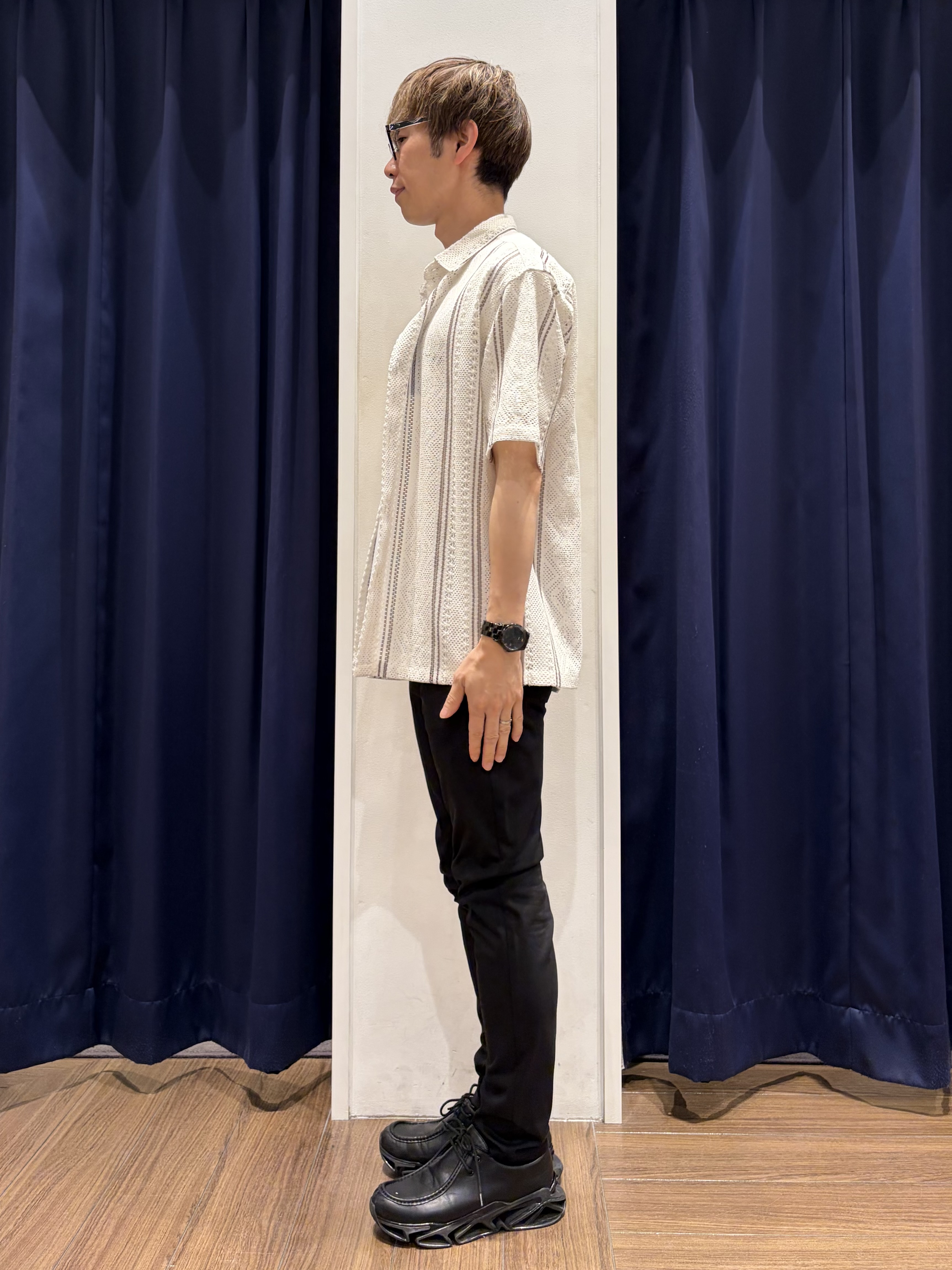 つーじーさんの「THE SHOP TK｜【2点セット】クラフトレース 半袖シャツ＋半袖Tシャツ」を使ったコーディネート