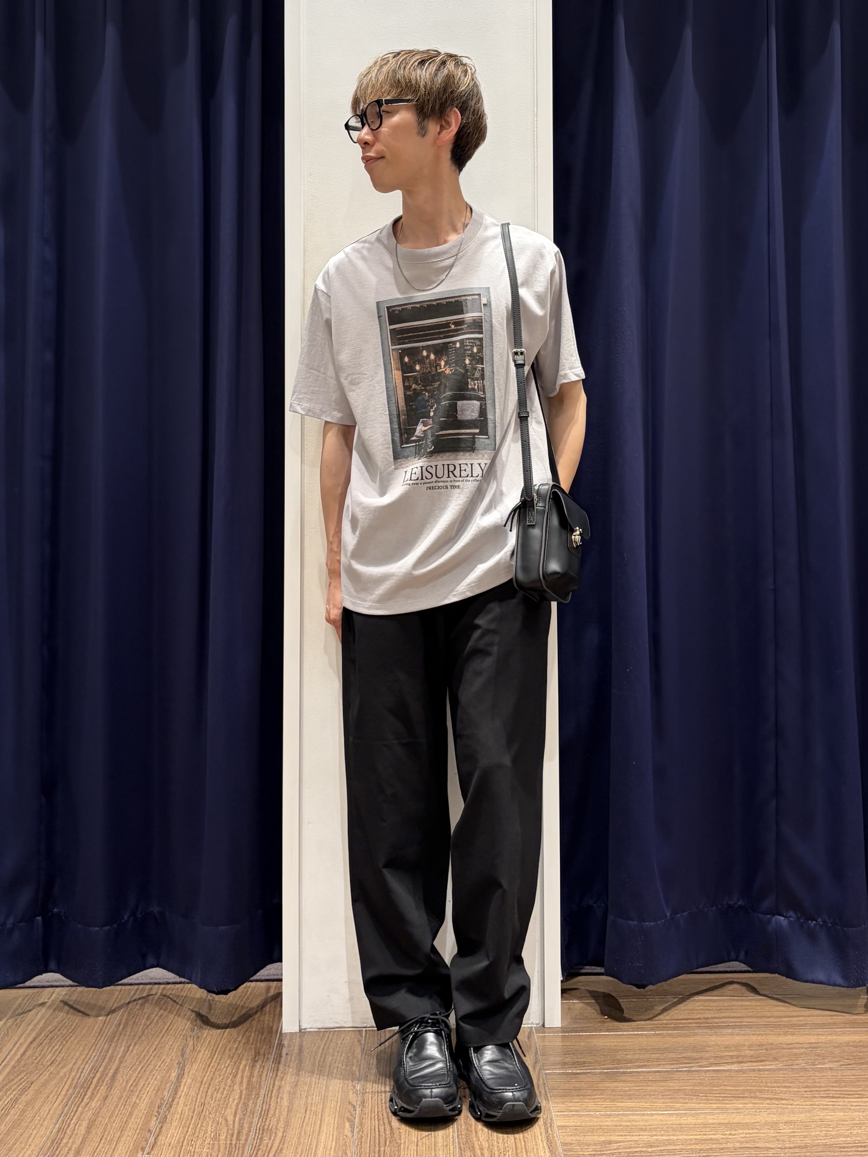 つーじーさんの「THE SHOP TK｜モノクロ フォトグラフィー 半袖Tシャツ 洗濯機OK」を使ったコーディネート