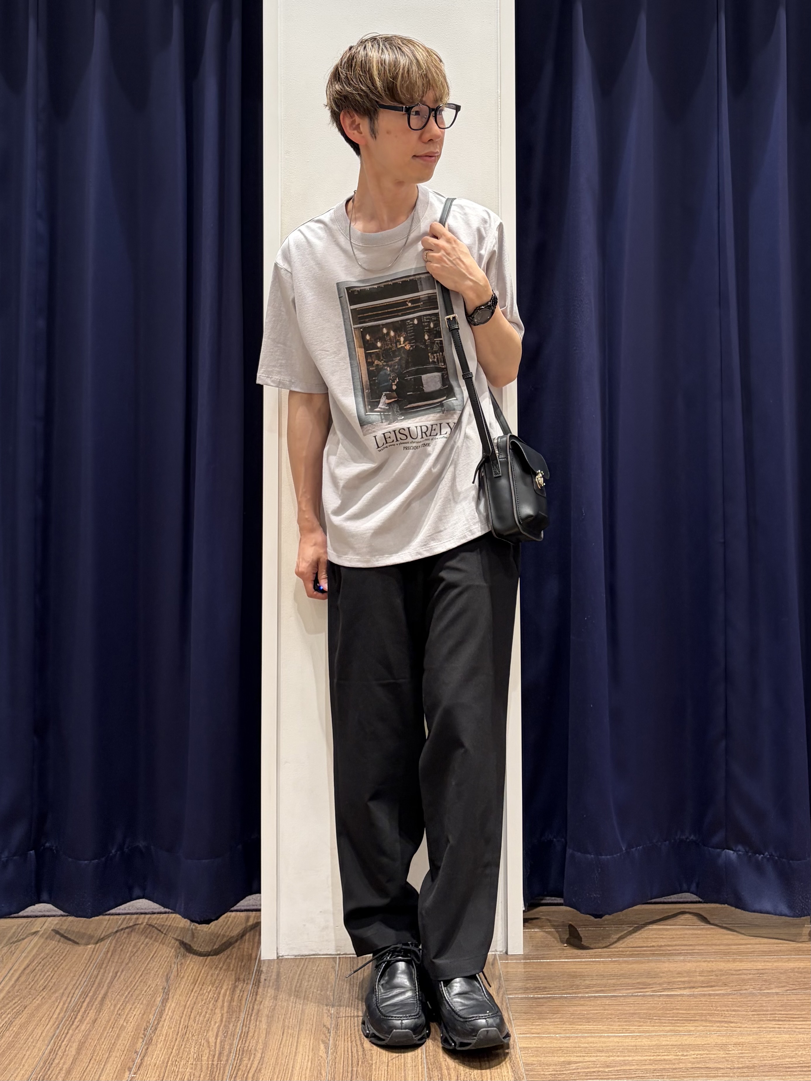 つーじーさんの「THE SHOP TK｜モノクロ フォトグラフィー 半袖Tシャツ 洗濯機OK」を使ったコーディネート