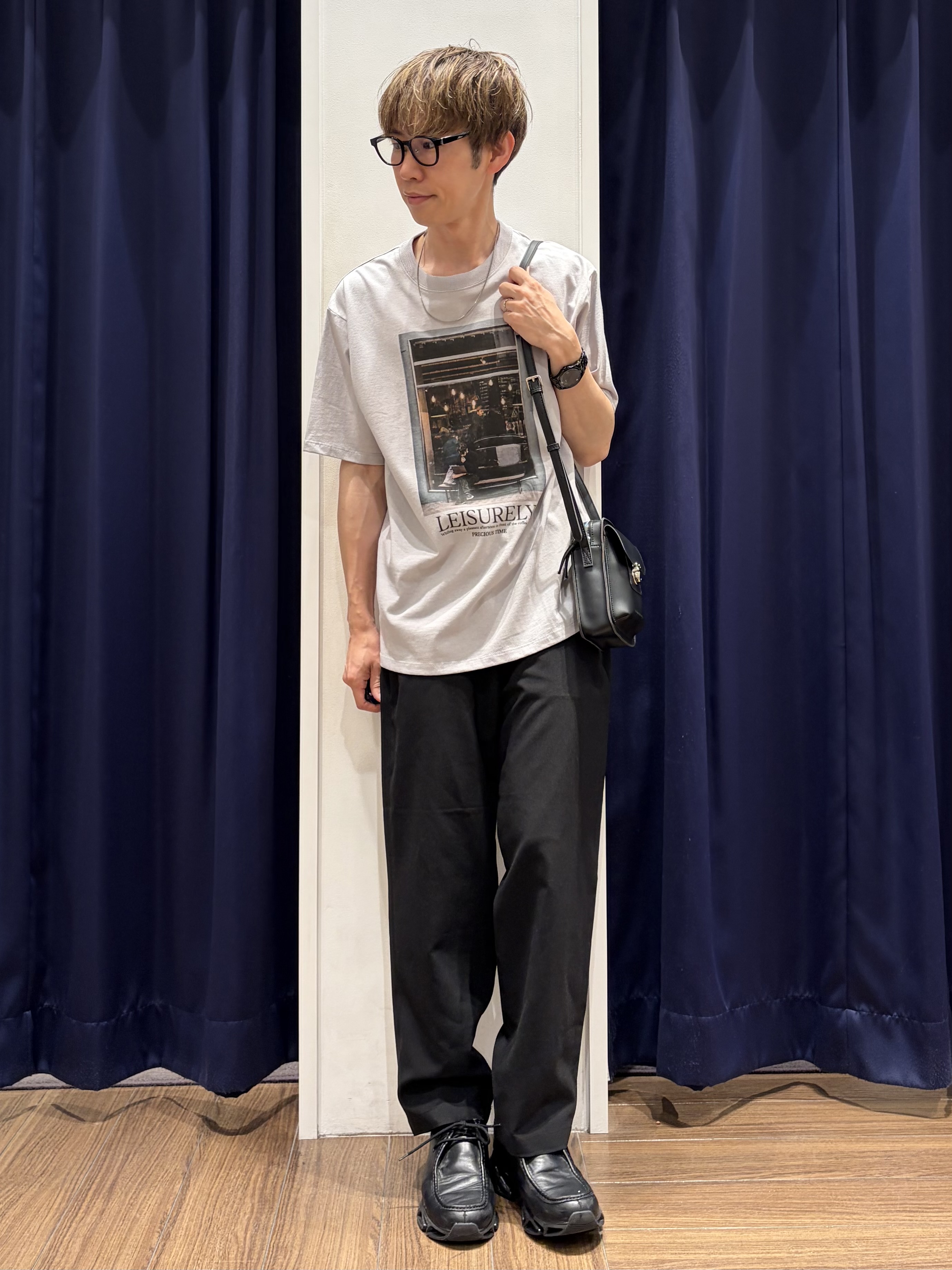 つーじーさんの「THE SHOP TK｜モノクロ フォトグラフィー 半袖Tシャツ 洗濯機OK」を使ったコーディネート