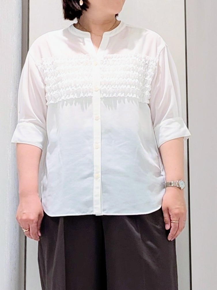Onumaさんの「UNTITLED｜【程よいシアー感/洗える】エアリーバイオジャケット」を使ったコーディネート