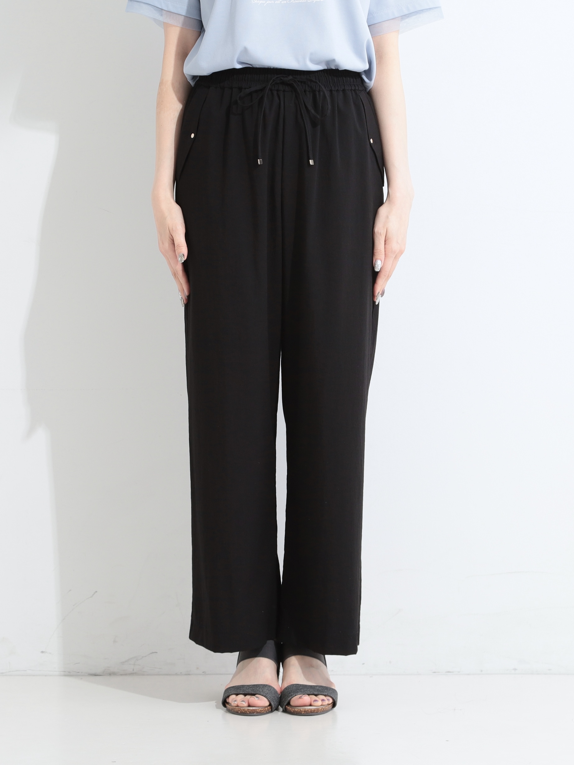 𝐜𝐡𝐢𝐤𝐚さんの「SHOO･LA･RUE｜【高レビュー/洗濯機可/セットアップ可】軽凛(かろりん) ひんやり半袖ジャケット」を使ったコーディネート