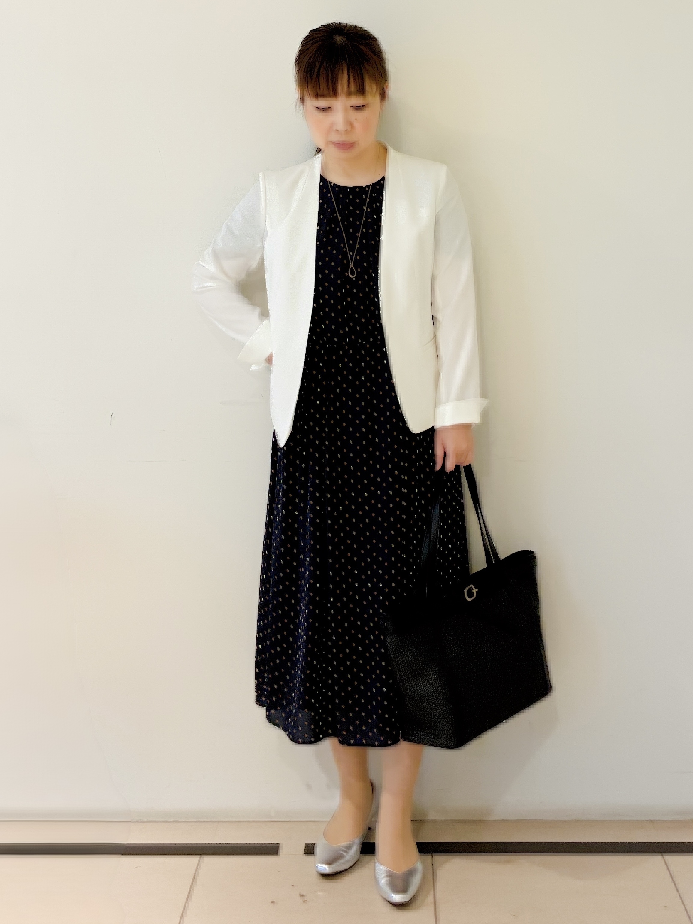 ひーさんの「Reflect｜【吸水速乾／セットアップ可】ノーカラージャケット」を使ったコーディネート