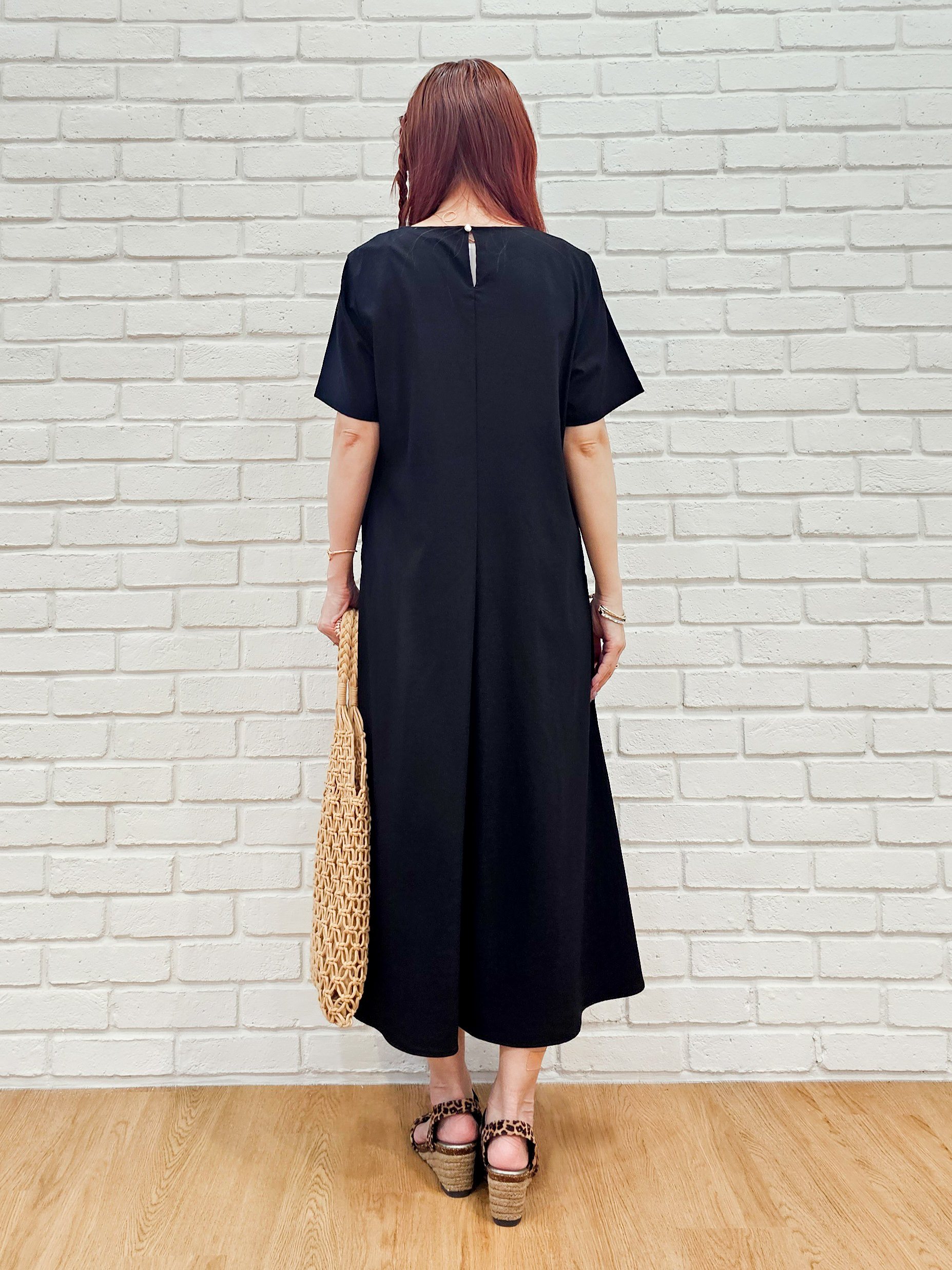 ゆゆさんの「SHOO･LA･RUE｜【S-LL/洗濯機可/セットアップ可】軽凛(かろりん) ひんやり切替ワンピース」を使ったコーディネート