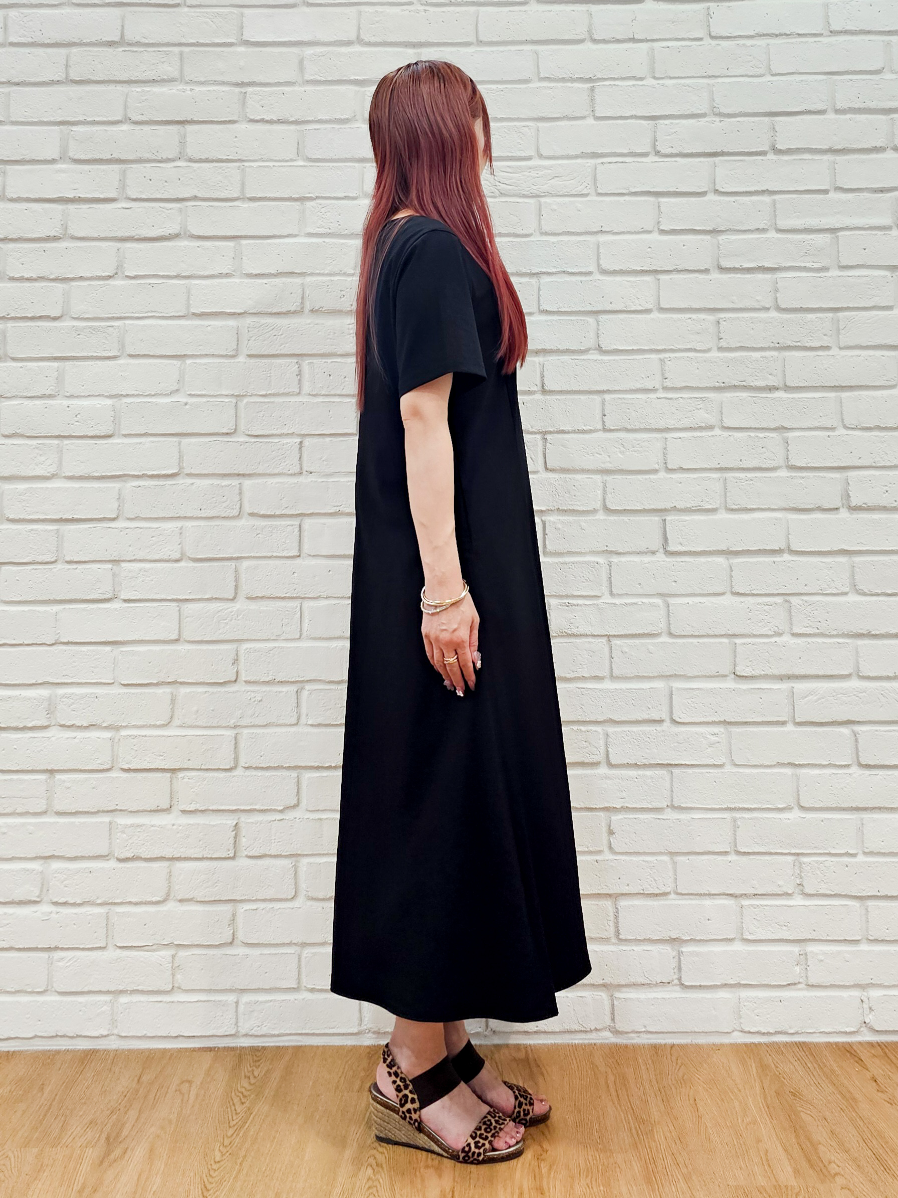 ゆゆさんの「SHOO･LA･RUE｜【S-LL/洗濯機可/セットアップ可】軽凛(かろりん) ひんやり切替ワンピース」を使ったコーディネート