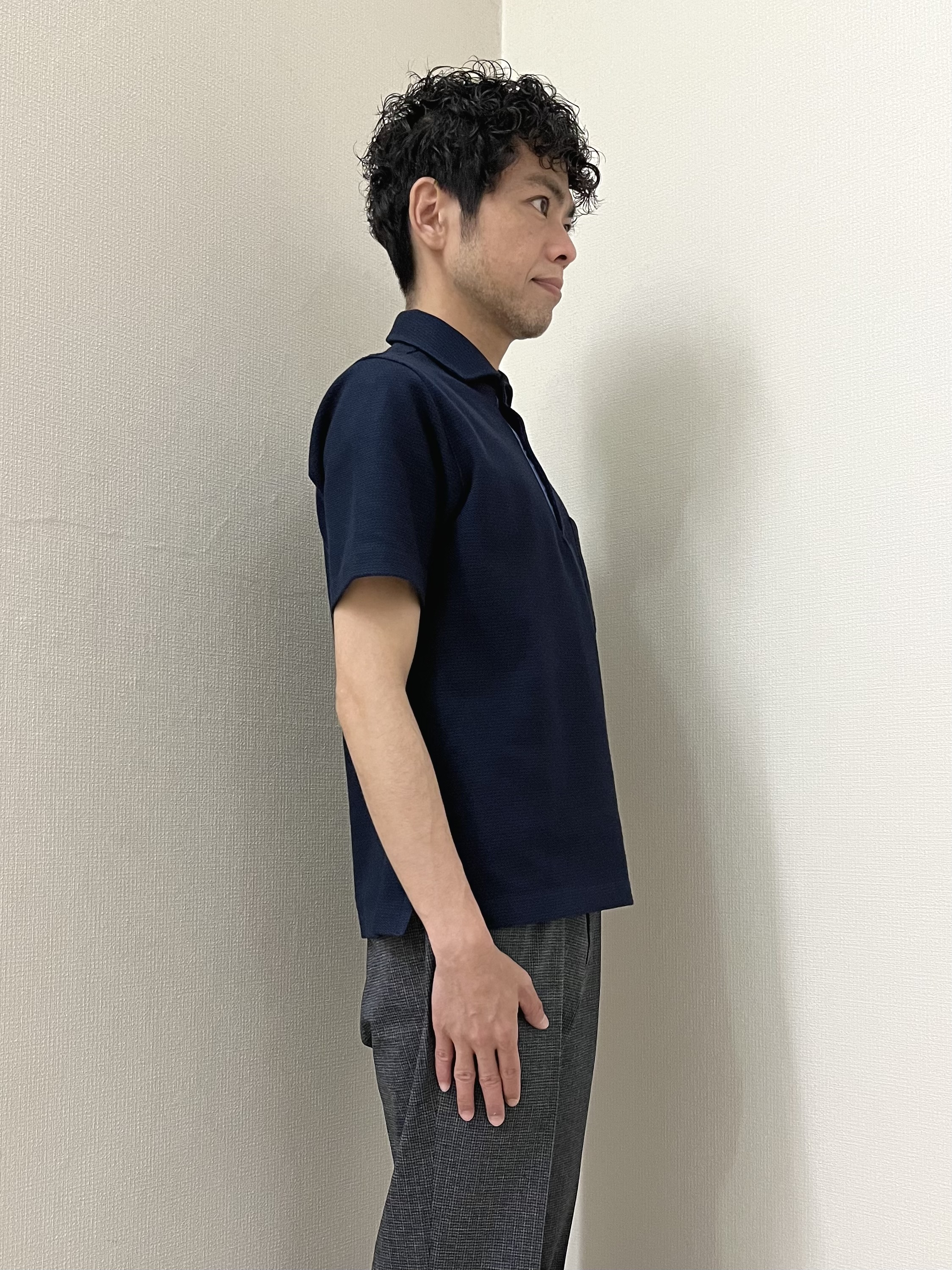URAさんの「TAKEO KIKUCHI｜【通気性】ジャージ千鳥柄 ジャケット」を使ったコーディネート