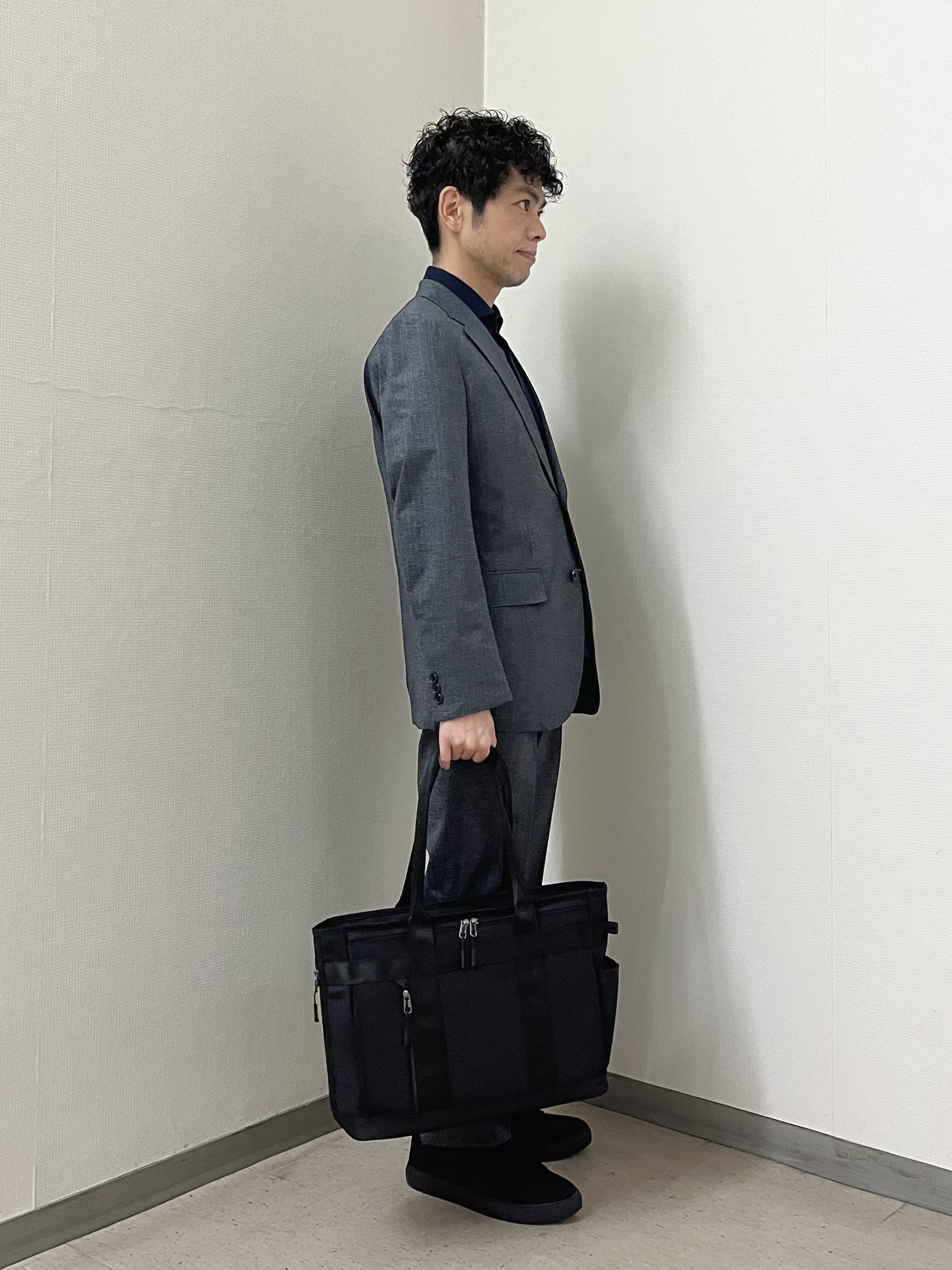 URAさんの「TAKEO KIKUCHI｜【通気性】ジャージ千鳥柄 ジャケット」を使ったコーディネート