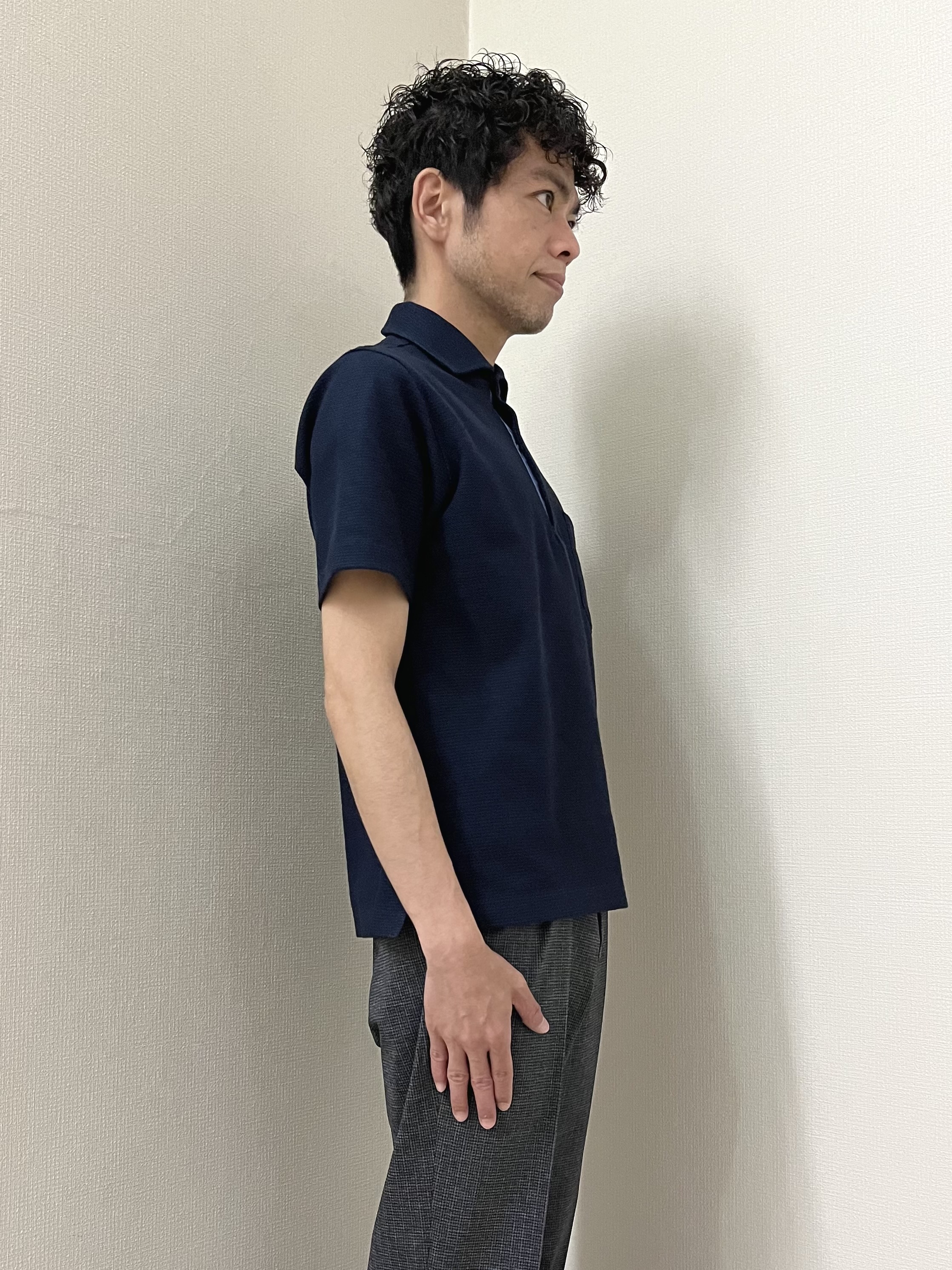 URAさんの「TAKEO KIKUCHI｜【通気性】ジャージ千鳥柄 ジャケット」を使ったコーディネート