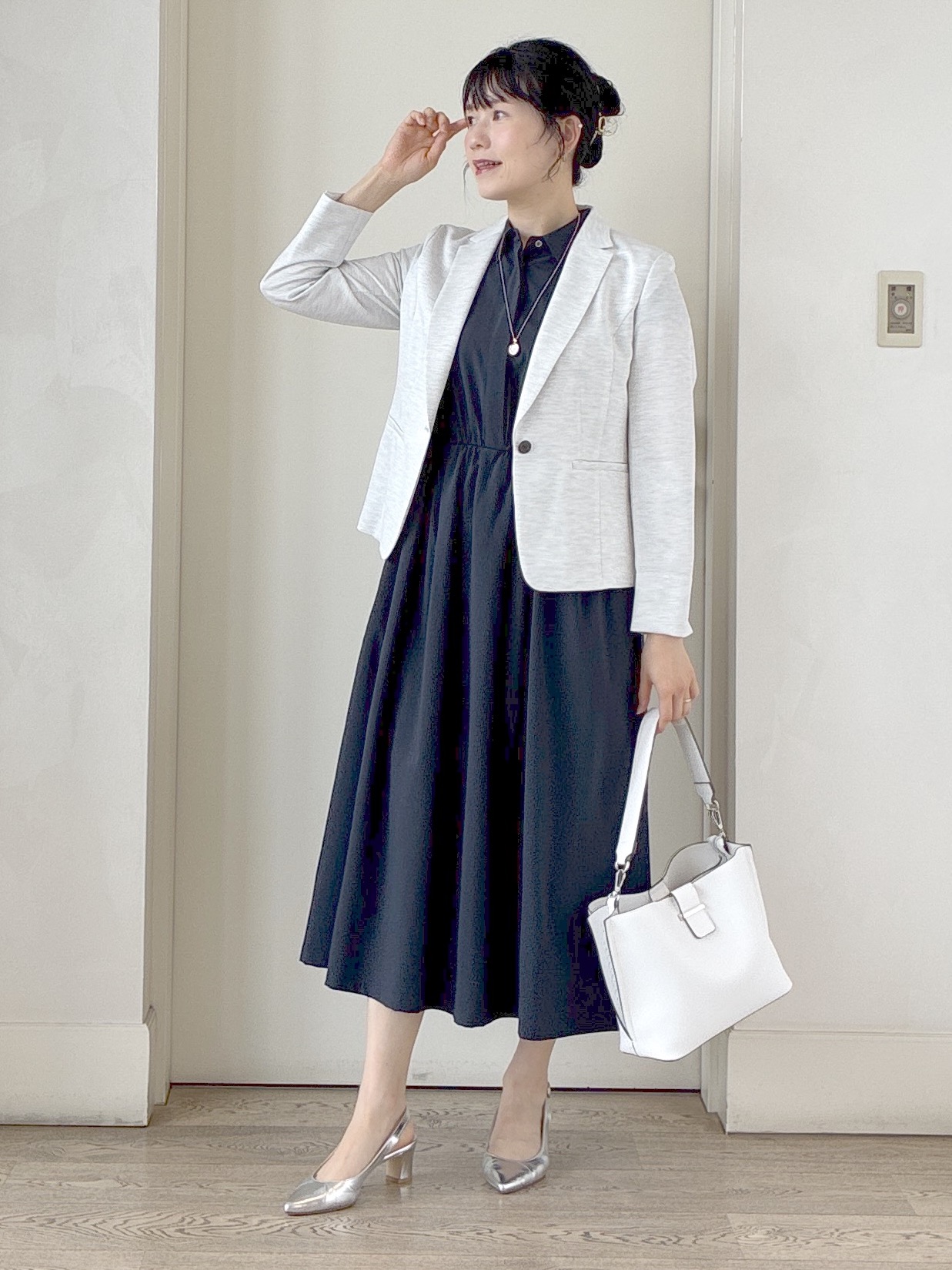  beni_gingerさんの「Reflect｜【SS-4Lサイズ／UVカット／接触冷感】匠ジャケット／ベーシックテーラード」を使ったコーディネート