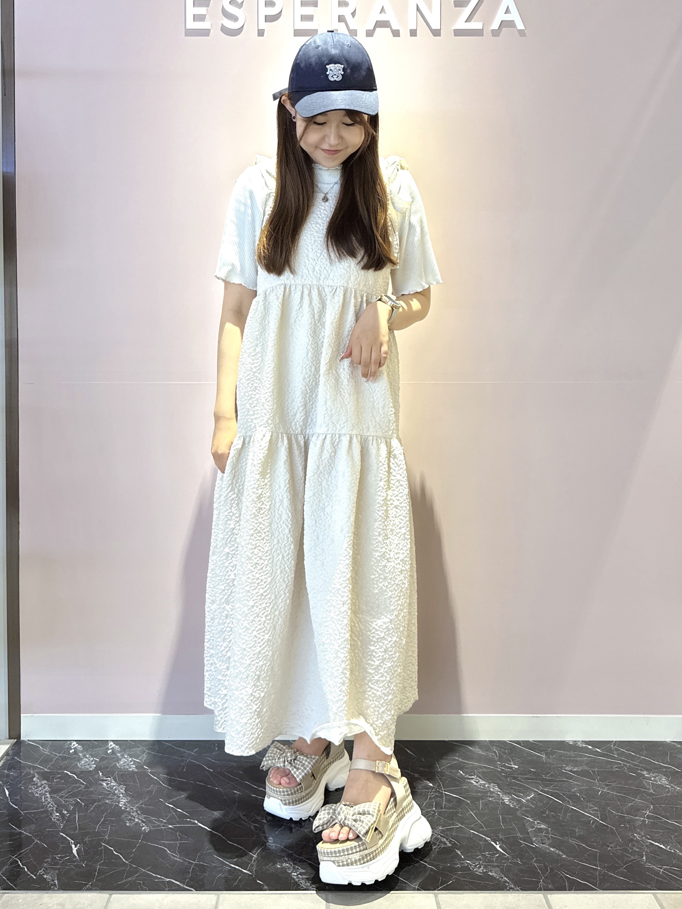 neinaさんの「ESPERANZA｜グリッターラインリボンスポサン」を使ったコーディネート