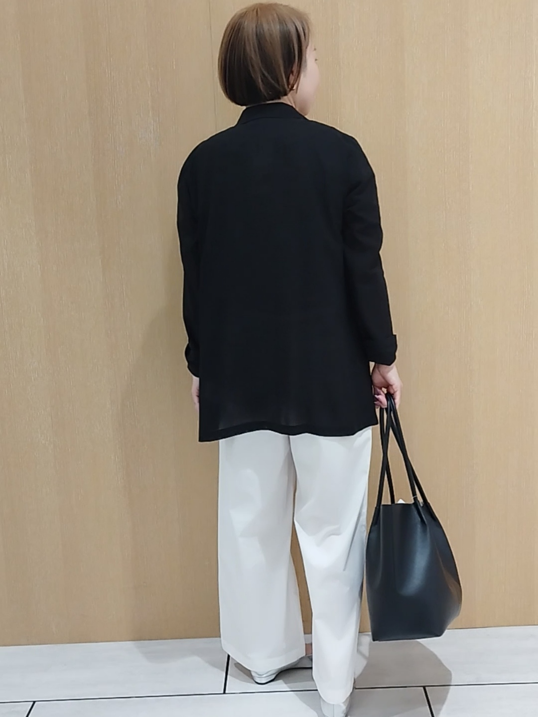 s u g iさんの「UNTITLED｜【セットアップ可/接触冷感/通気性】ドライシアーダブルジャケット」を使ったコーディネート