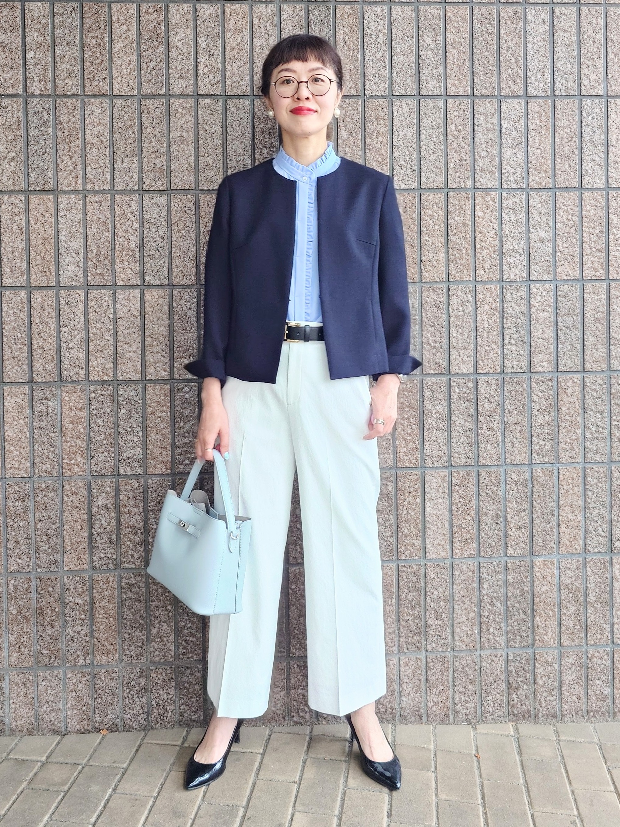 MUTSUKOさんの「UNTITLED｜【清涼感/洗える】ミニマルシルエットジャケット」を使ったコーディネート