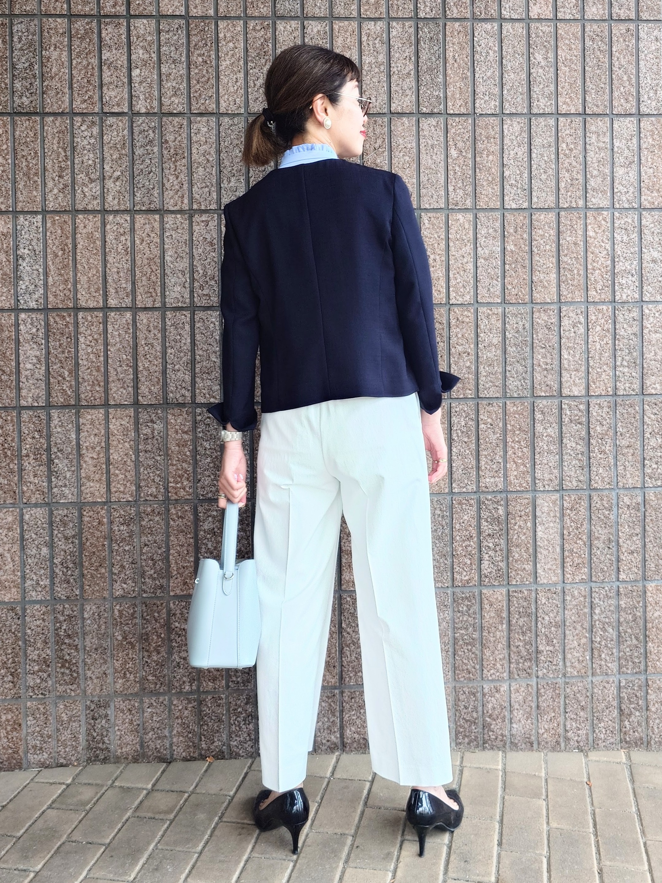 MUTSUKOさんの「UNTITLED｜【清涼感/洗える】ミニマルシルエットジャケット」を使ったコーディネート