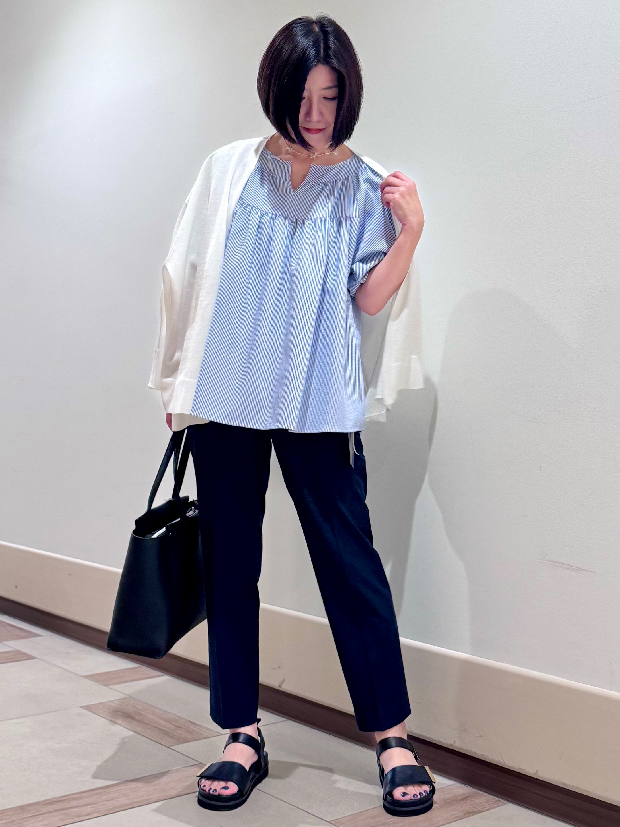 kaeさんの「Reflect｜ギャザーデザインブラウス」を使ったコーディネート