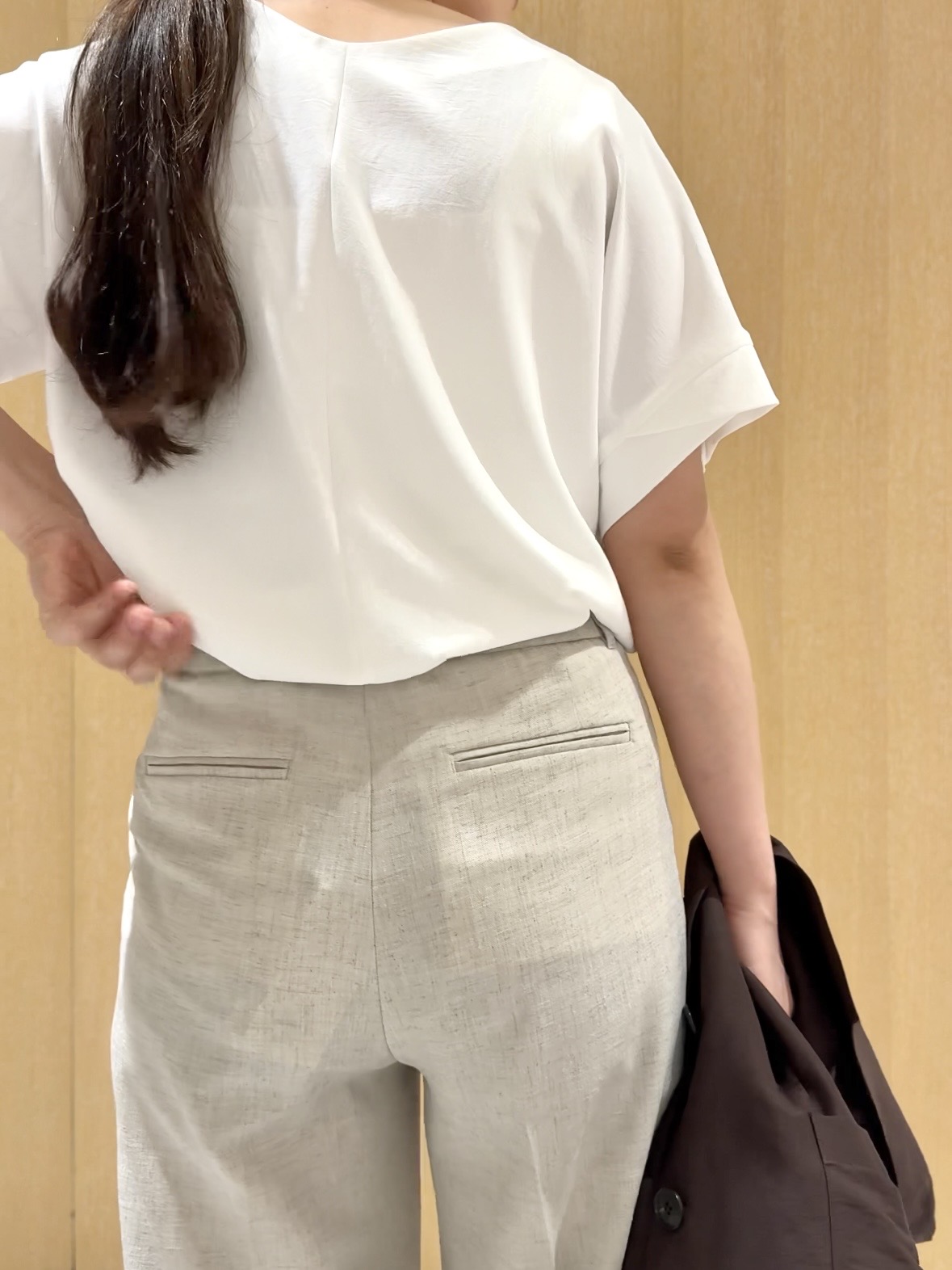 nanaさんの「UNTITLED｜【程よいシアー感/洗える】エアリーバイオジャケット」を使ったコーディネート