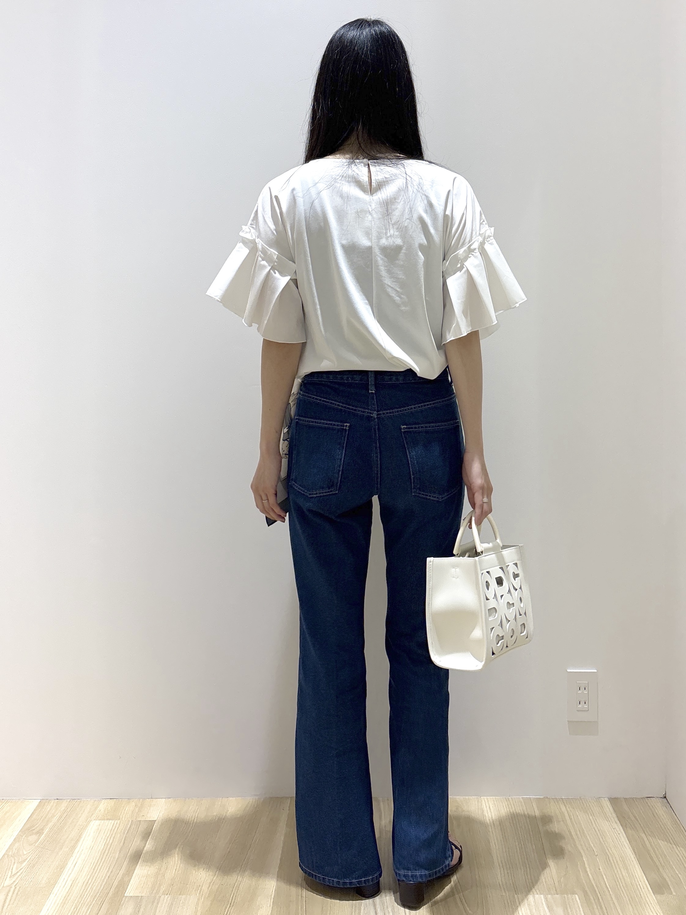 sachikoさんの「OPAQUE.CLIP｜【接触冷感】タックスリーブカットソー《洗濯機OK》」を使ったコーディネート