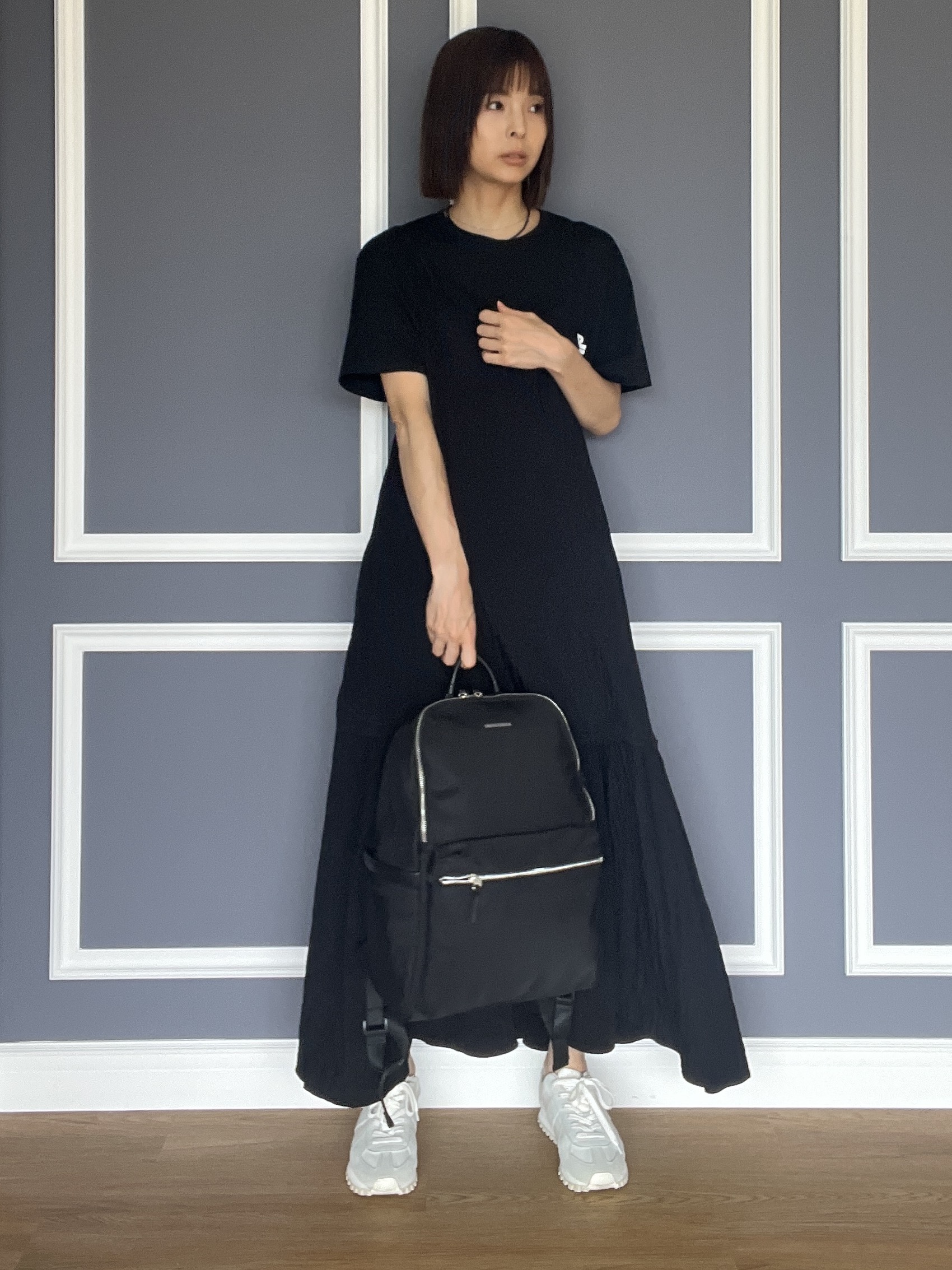 misaさんの「DRESSTERIOR｜【接触冷感】STAR WARS カートゥーンTシャツ」を使ったコーディネート