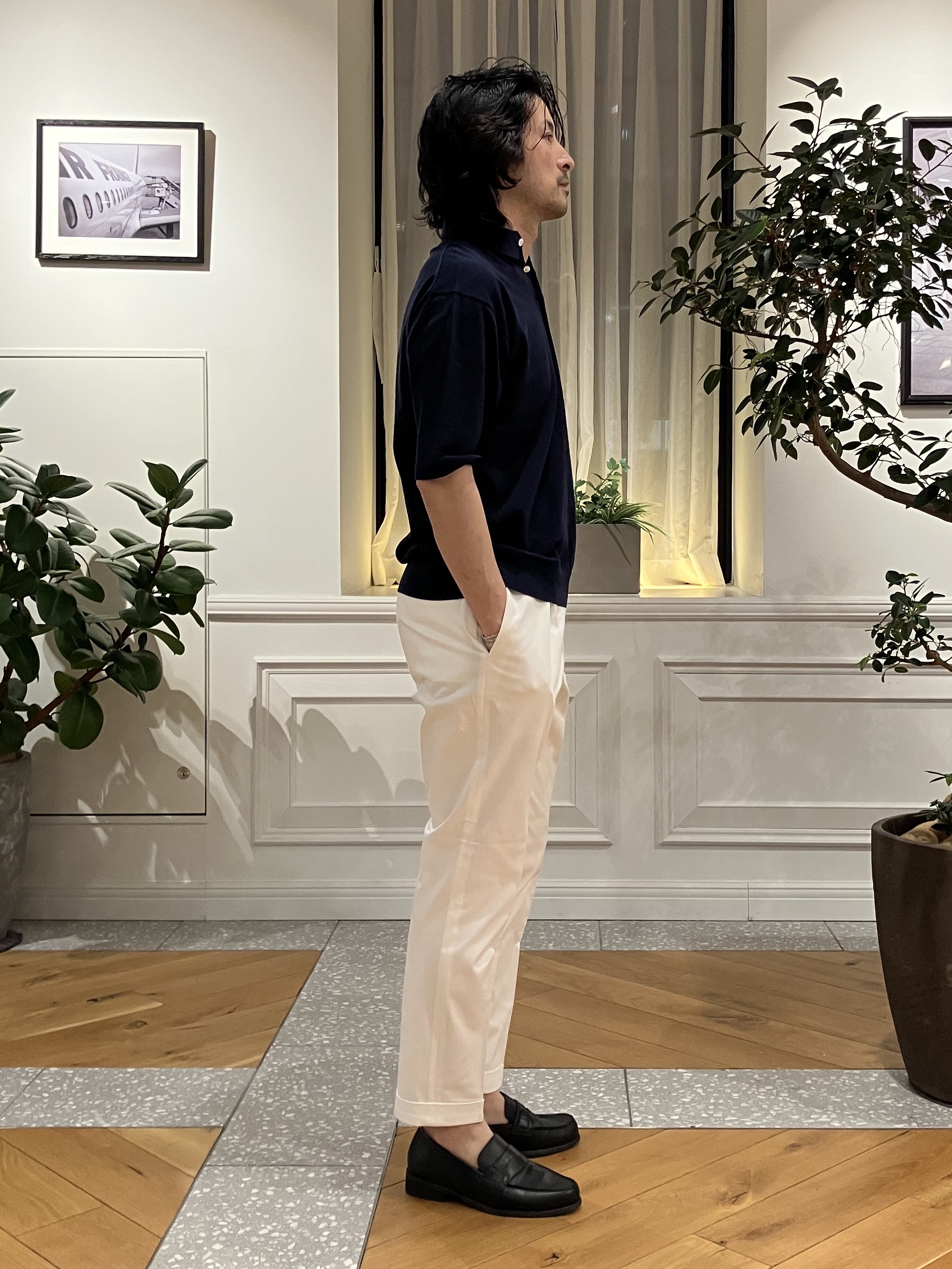 junyaさんの「DRESSTERIOR｜【干場義雅&times;DRESSTERIOR】ウォッシャブル ニットポロシャツ」を使ったコーディネート