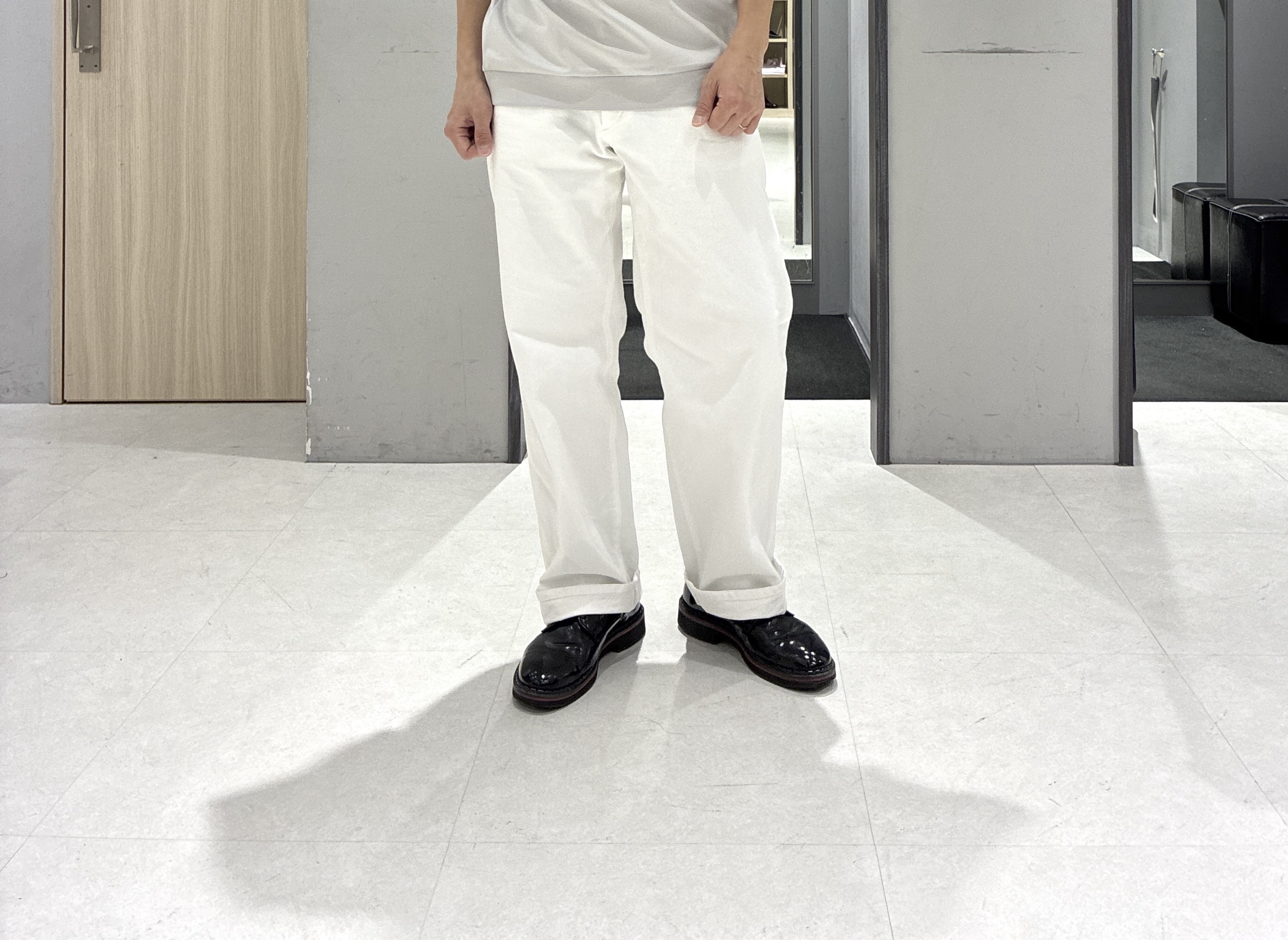 わいずみさんの「TAKEO KIKUCHI｜【吸汗速乾】タイル柄プリント 半袖シャツ」を使ったコーディネート