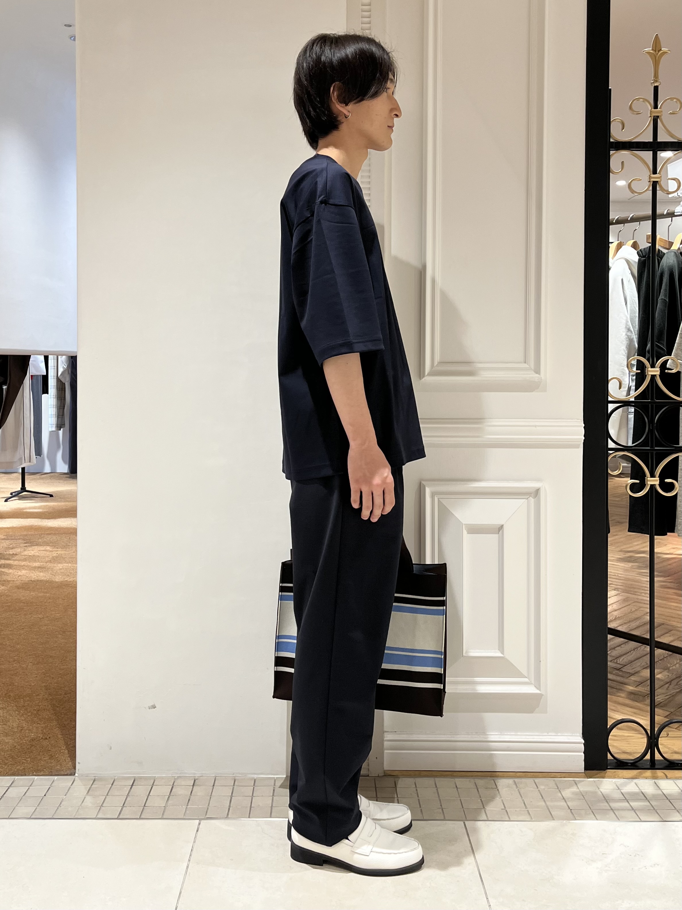Watanabeさんの「DRESSTERIOR｜【干場義雅&times;DRESSTERIOR】ICE CLEAR COTTON Tシャツ」を使ったコーディネート