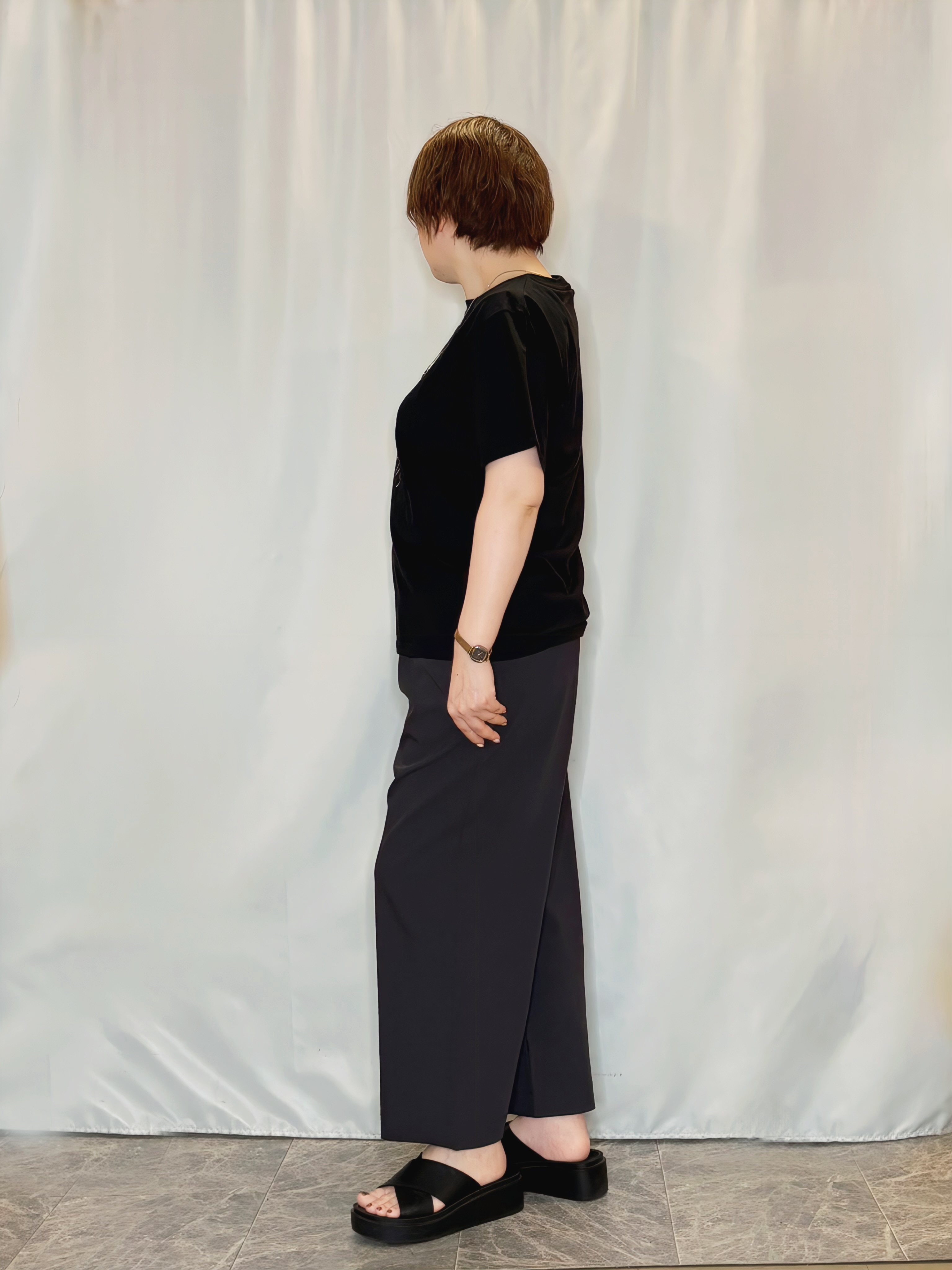 たみさんの「SHOO･LA･RUE｜【ひんやり/洗濯機可/S-LL】程よいVネックですっきり魅せる ジップアップ 7分袖シアーカーディガ」を使ったコーディネート