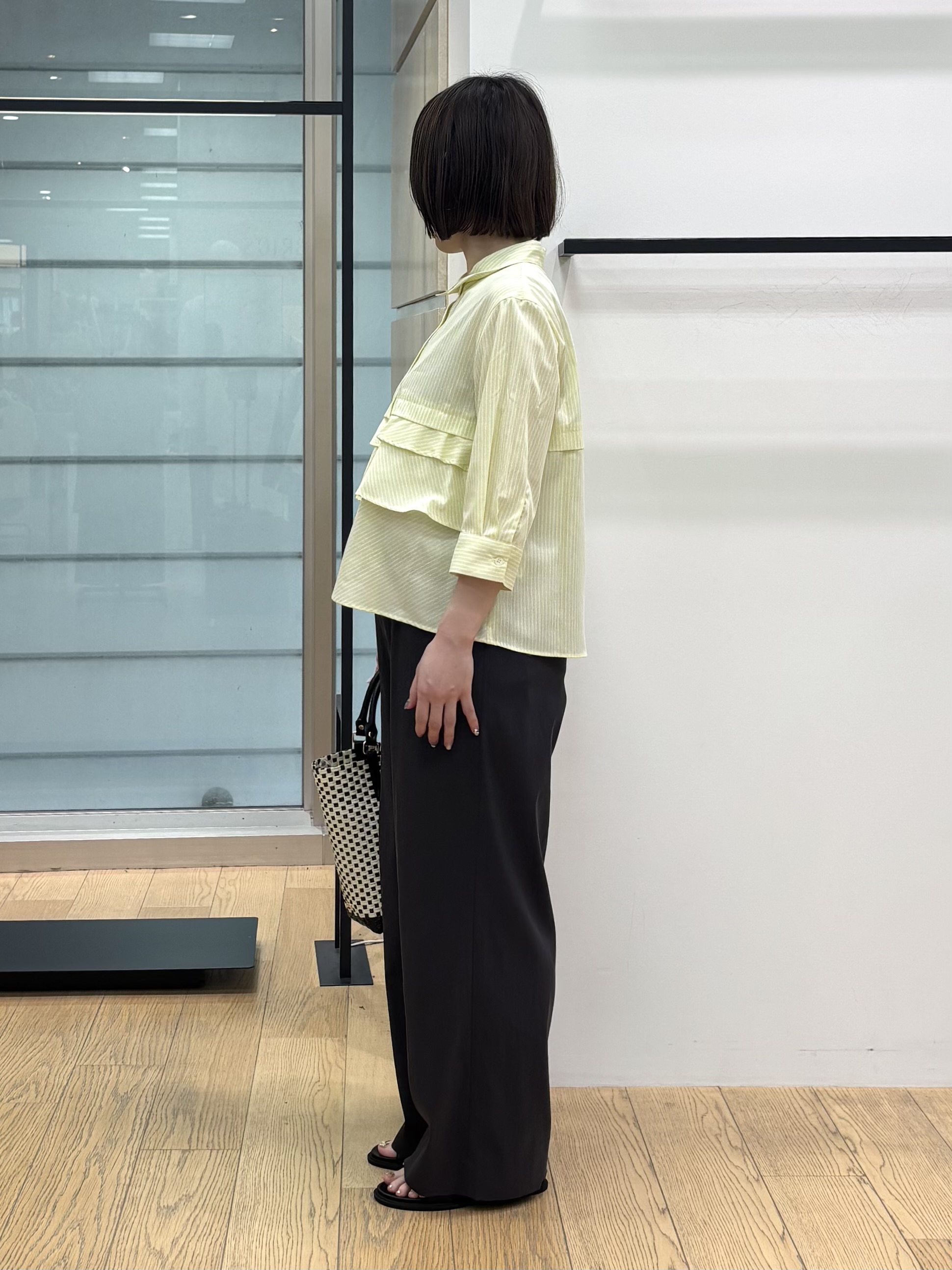 asamiさんの「INDIVI｜【UVケア／吸汗速乾／着映え】ティアードストライプシャツ」を使ったコーディネート