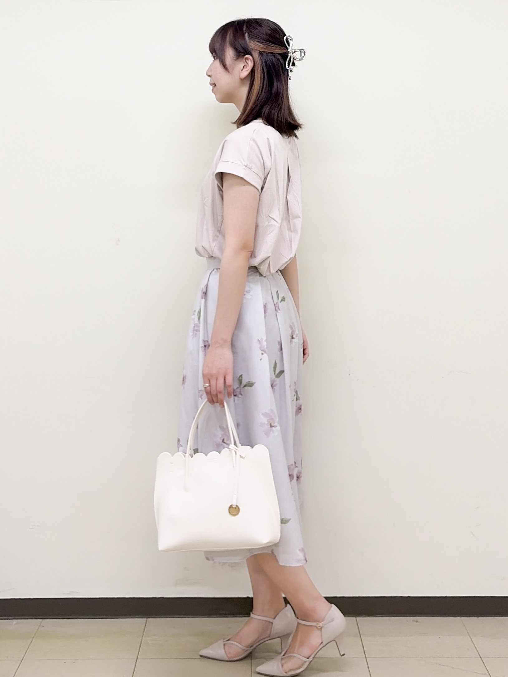 yurinaさんの「index｜【接触冷感／UV】ワンポイント刺繍Tシャツ《7col／XS~3L／洗濯機OK》」を使ったコーディネート