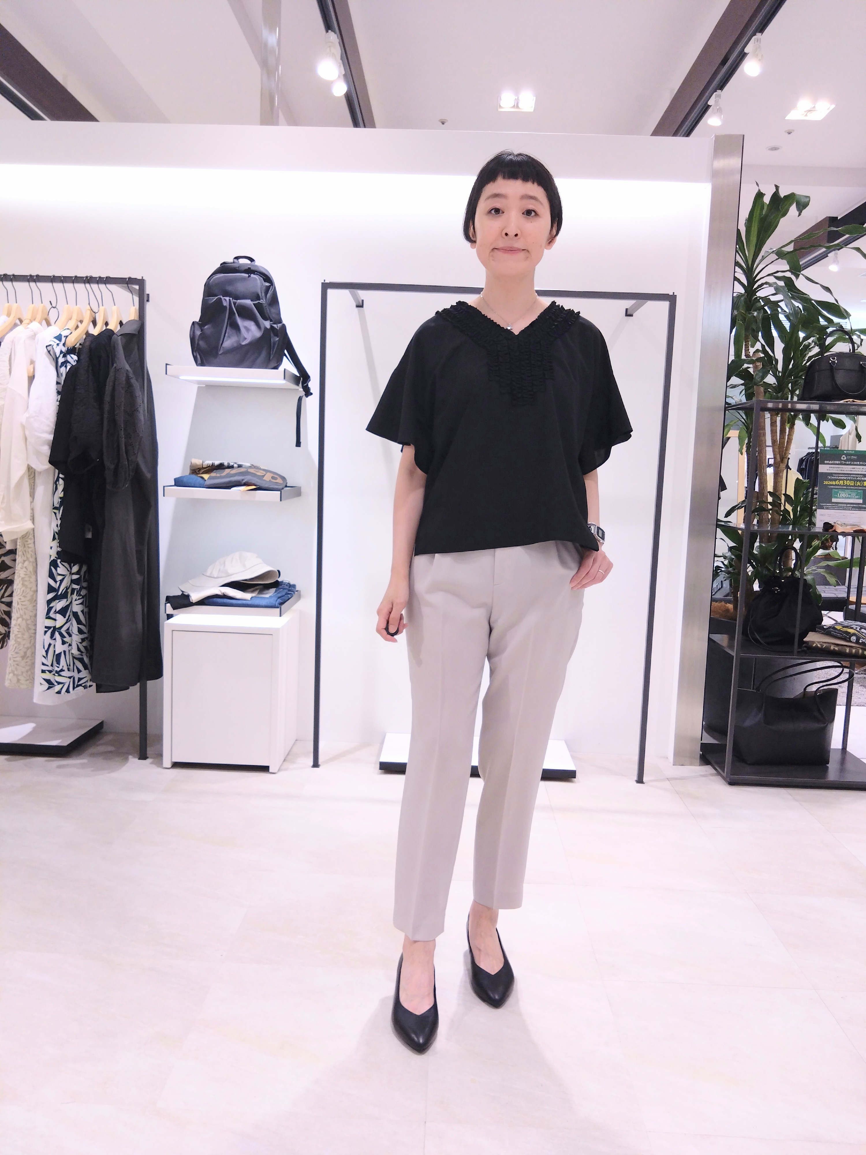 まちこさんの「UNTITLED｜【セットアップ可/UV/接触冷感】エアリーテーラードジャケット」を使ったコーディネート