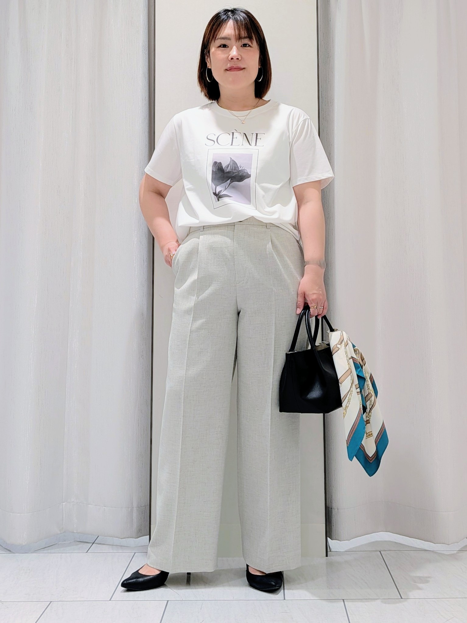 Onumaさんの「UNTITLED｜【さらりと快適/セットアップ可/UV/接触冷感】スラブカラーレスジャケット」を使ったコーディネート