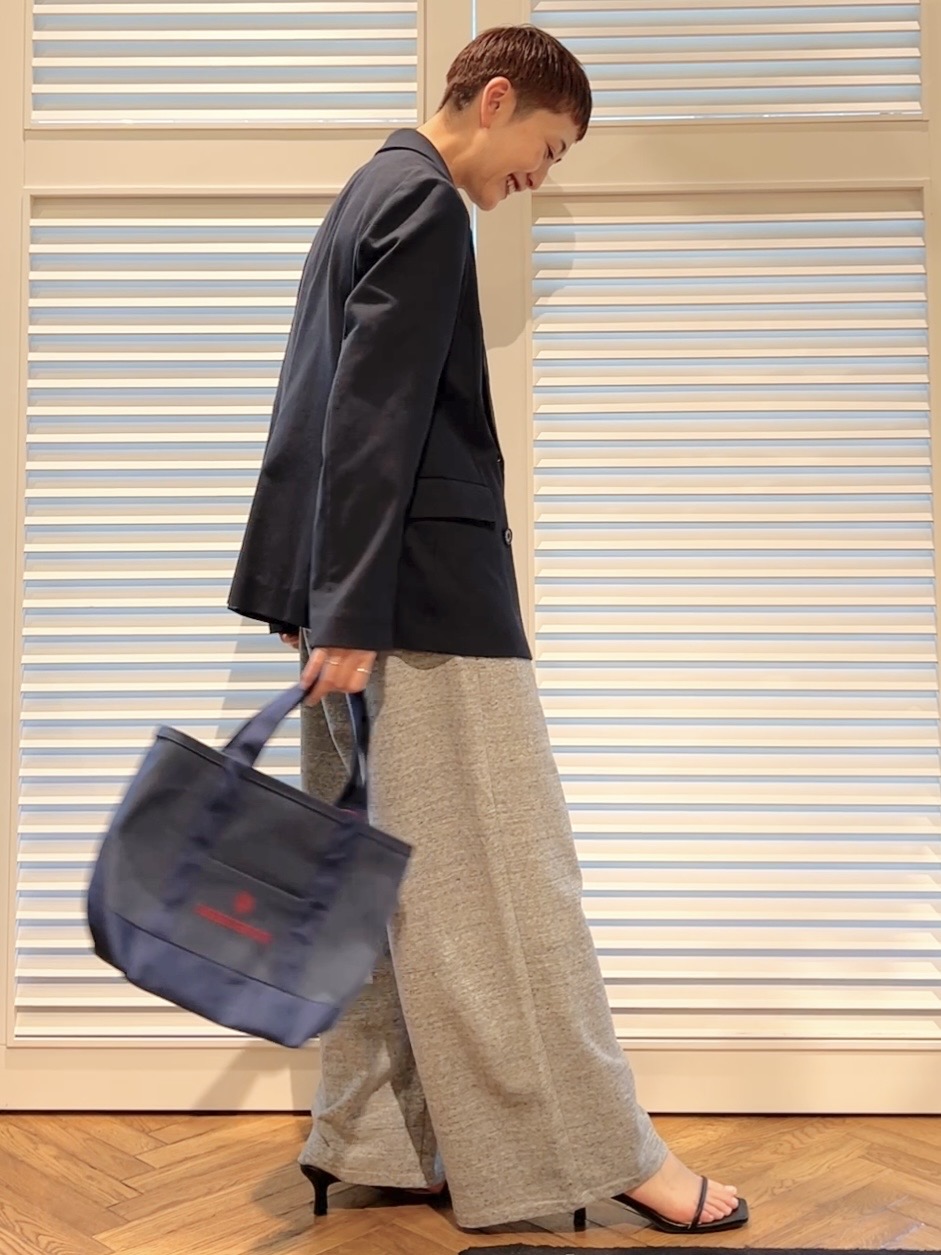 OCHIAIさんの「DRESSTERIOR｜【セットアップ可/吸水速乾/ウォッシャブル】リネンブレンドオックスダブルジャケット」を使ったコーディネート