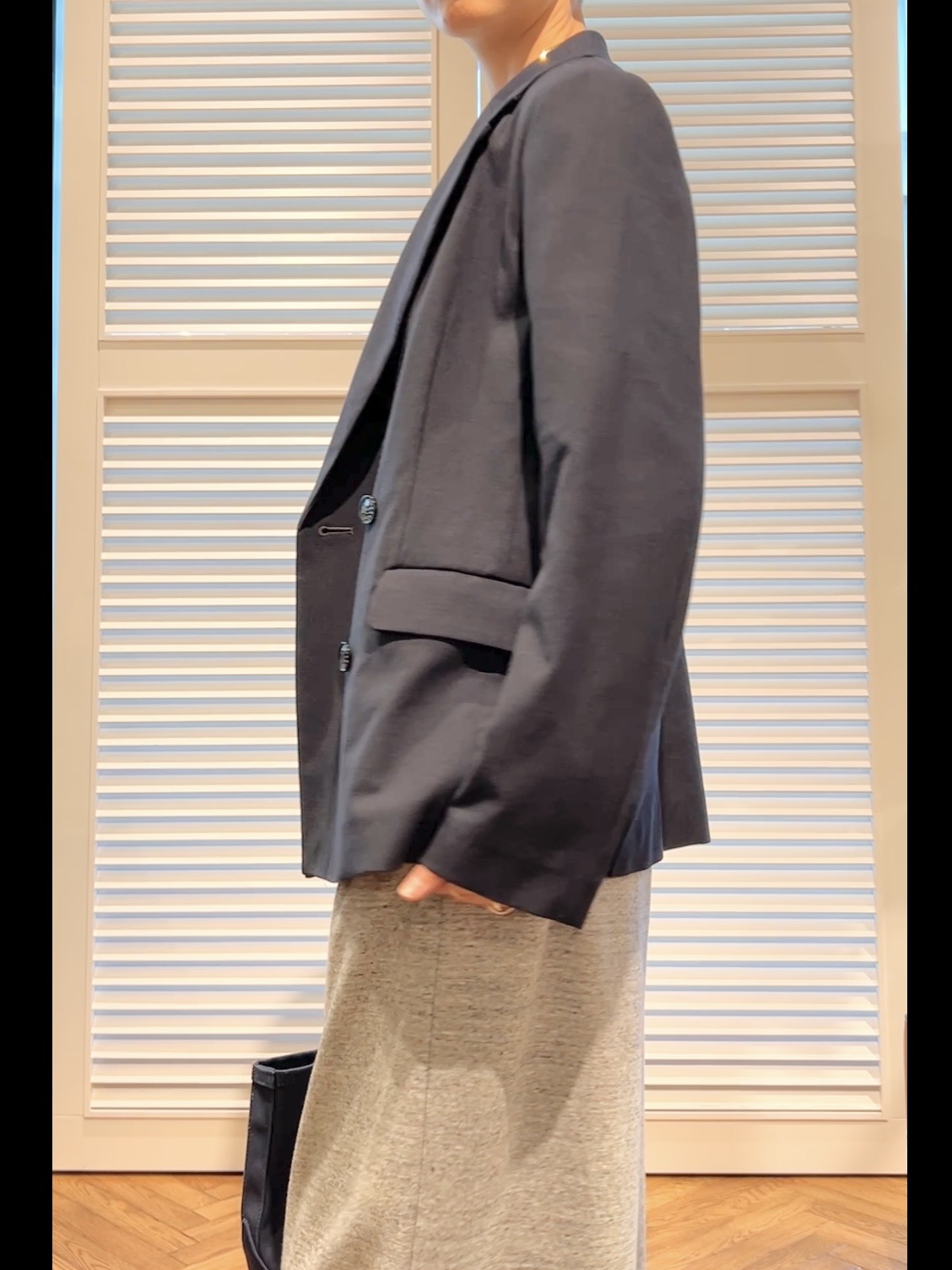 OCHIAIさんの「DRESSTERIOR｜【セットアップ可/吸水速乾/ウォッシャブル】リネンブレンドオックスダブルジャケット」を使ったコーディネート