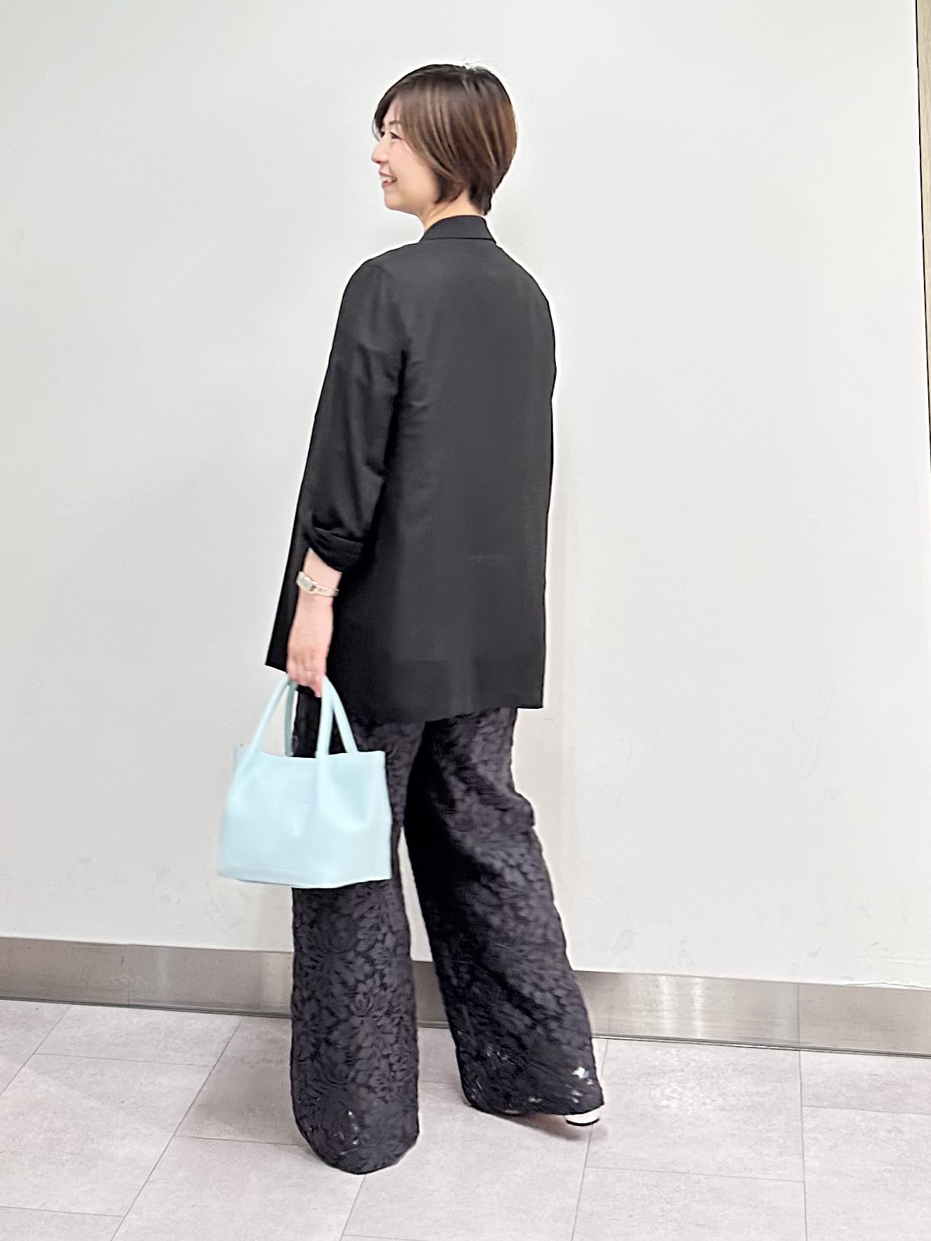 みなこさんの「UNTITLED｜【セットアップ可/接触冷感/通気性】ドライシアーダブルジャケット」を使ったコーディネート