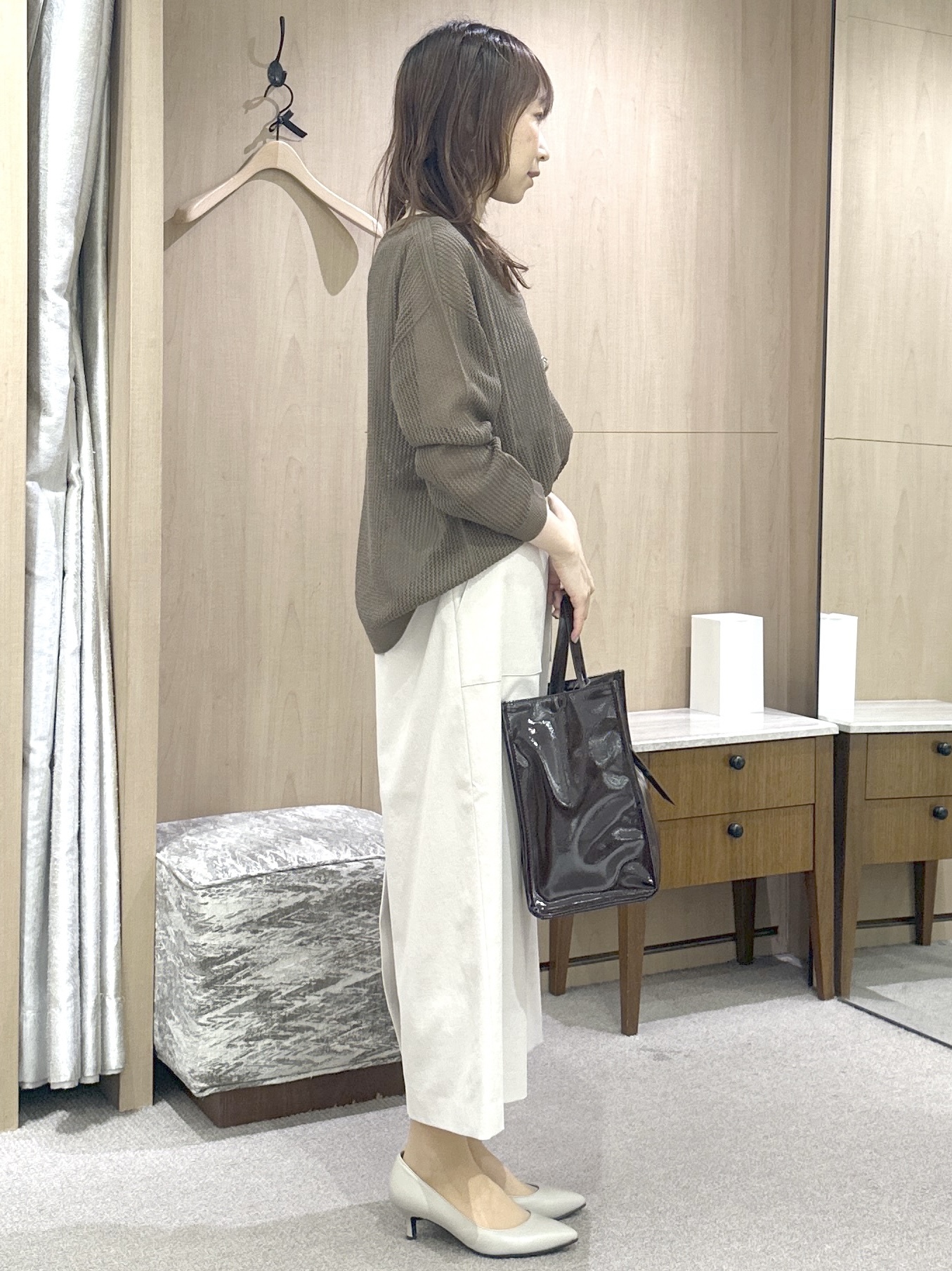 Miwaさんの「UNTITLED｜シアーメッシュニット」を使ったコーディネート