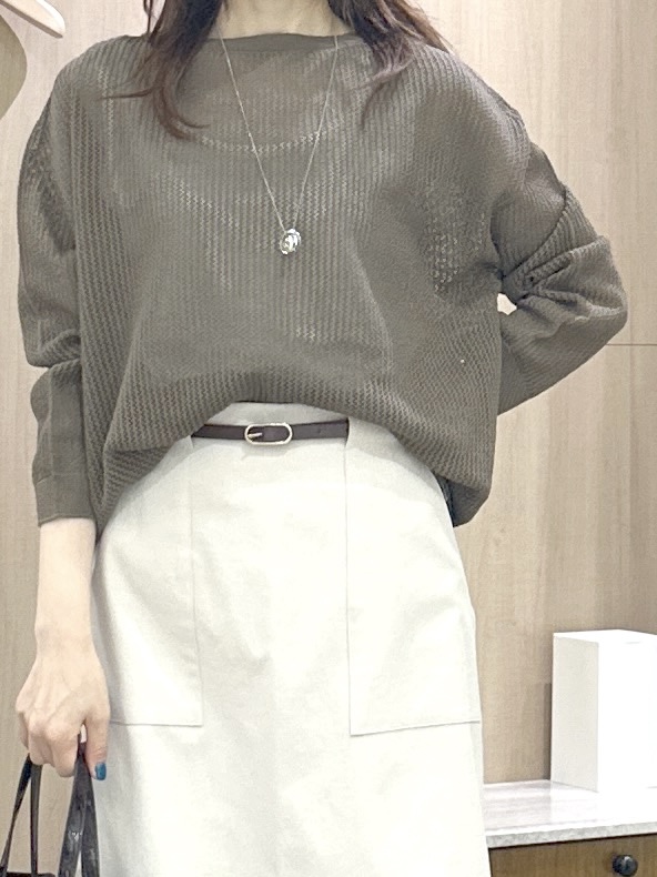 Miwaさんの「UNTITLED｜シアーメッシュニット」を使ったコーディネート