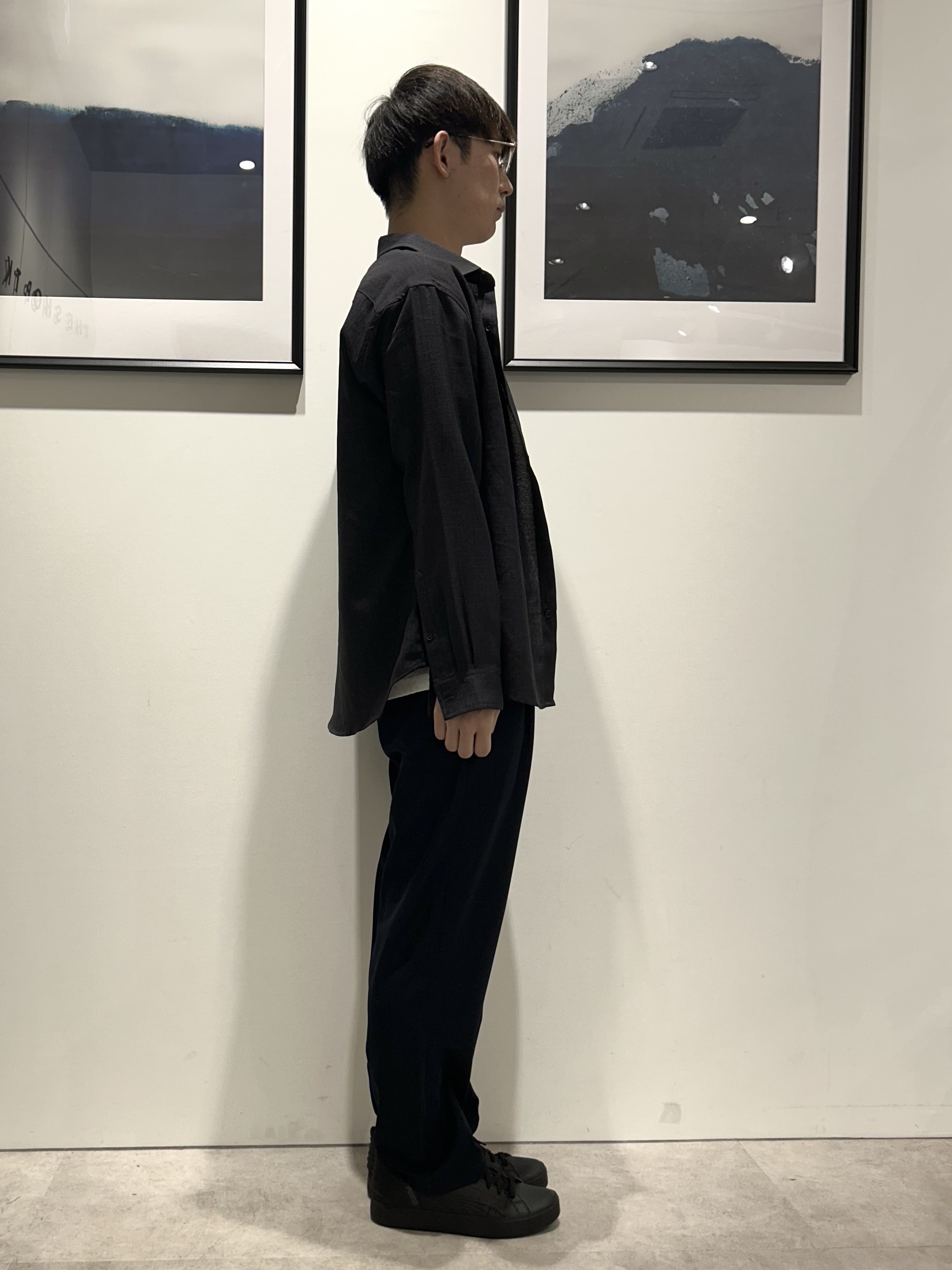 。さんの「THE SHOP TK｜【LINO FINE】リネンライク 長袖シャツ UVカット/イージーケア/吸水速乾/洗濯機OK」を使ったコーディネート