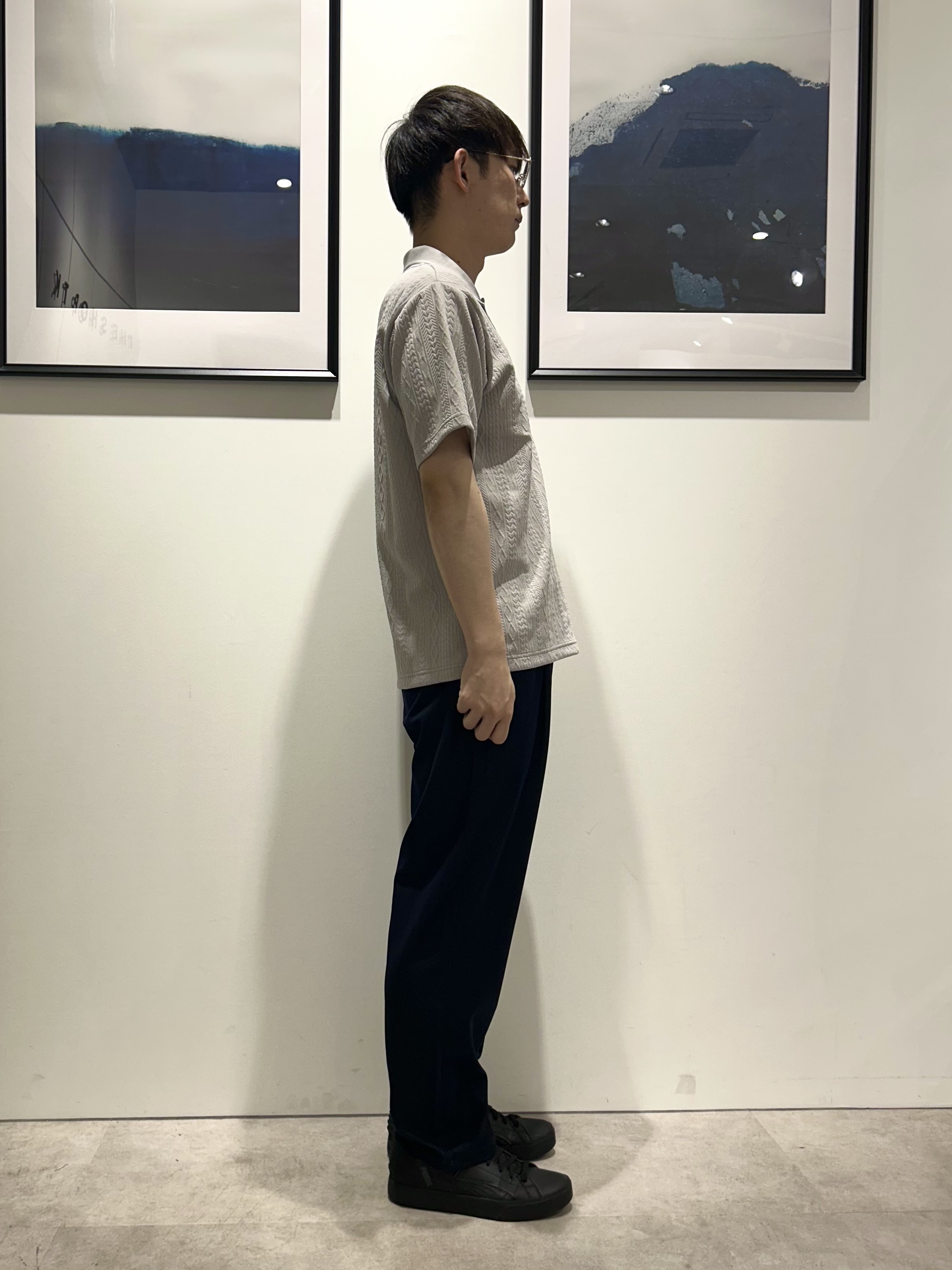 。さんの「THE SHOP TK｜【シンプルすぎない大人の表情】ケーブルフクレポロシャツ 吸水速乾/UVケア/洗濯機OK」を使ったコーディネート